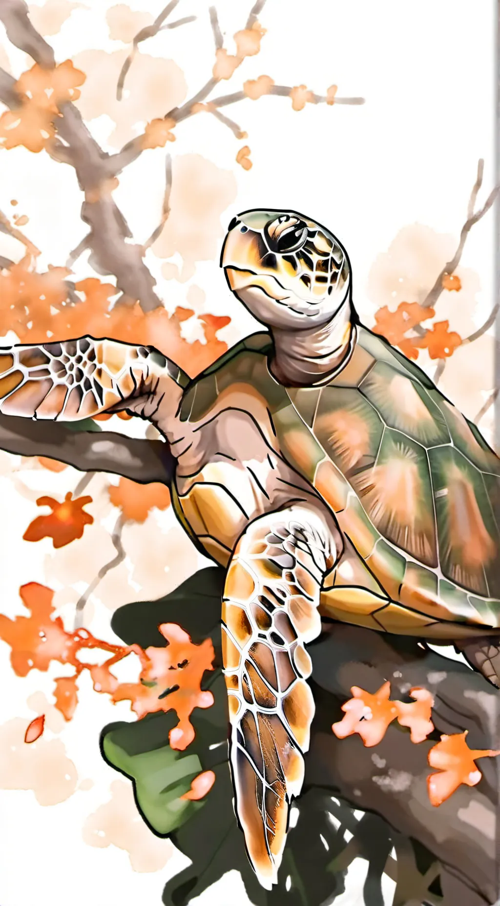 ai character: turtle background