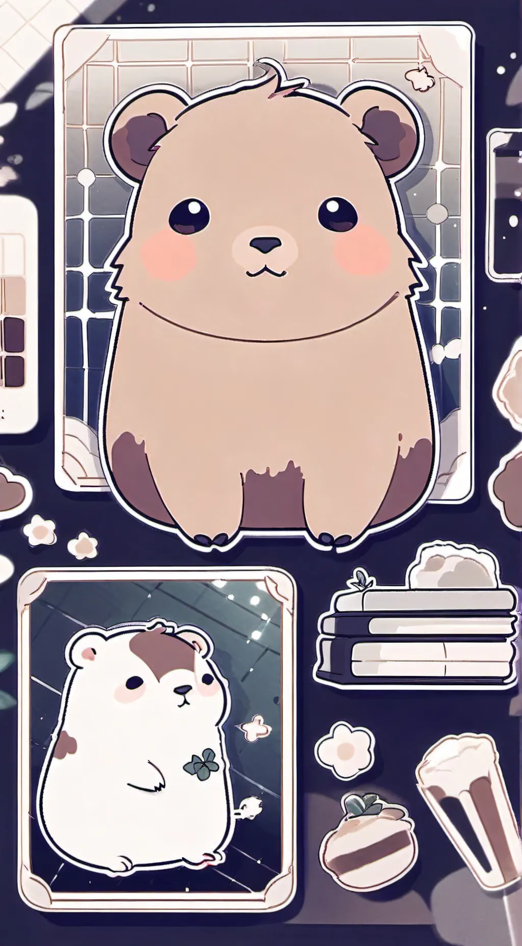 ai character: capybara background