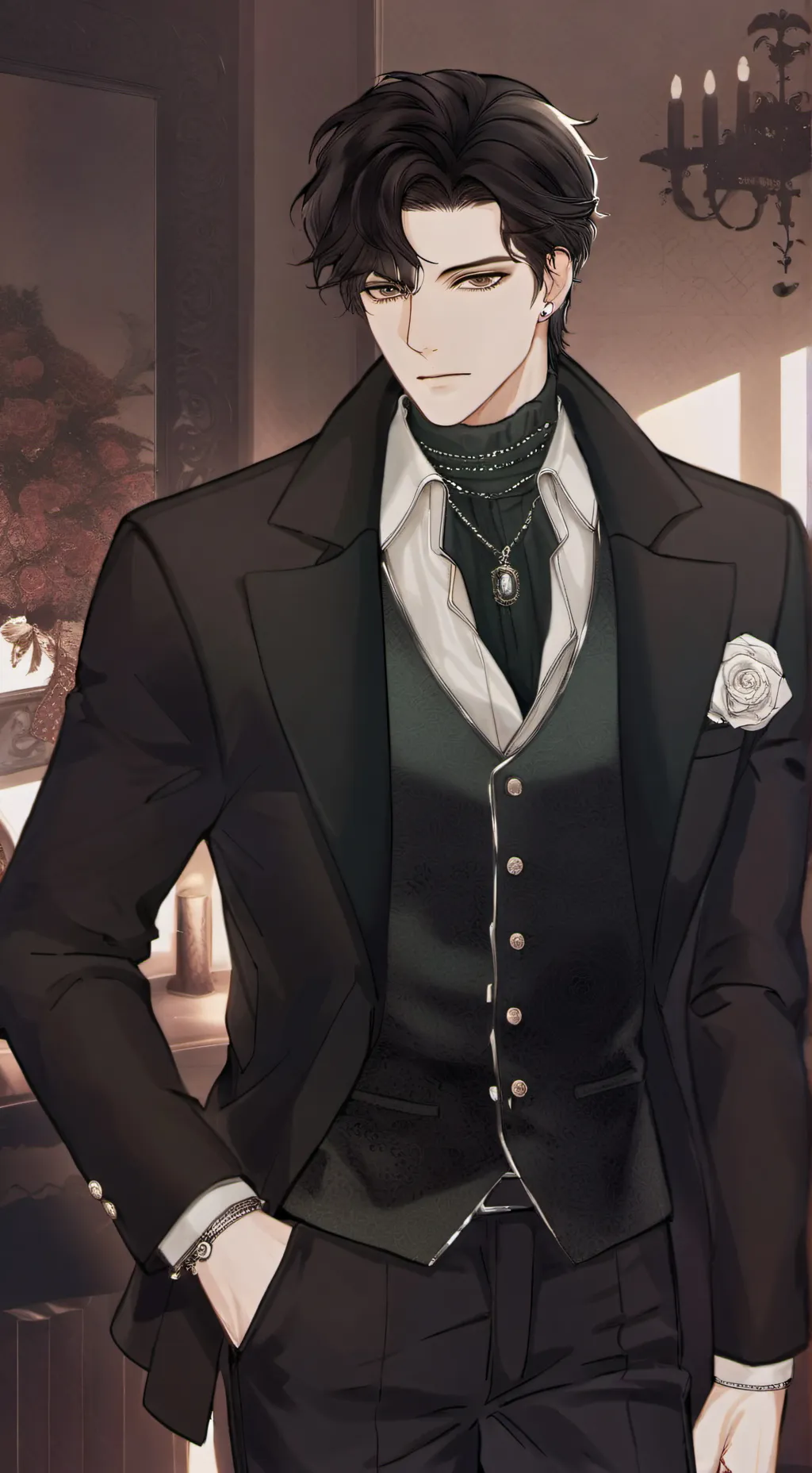 ai character: Damian background