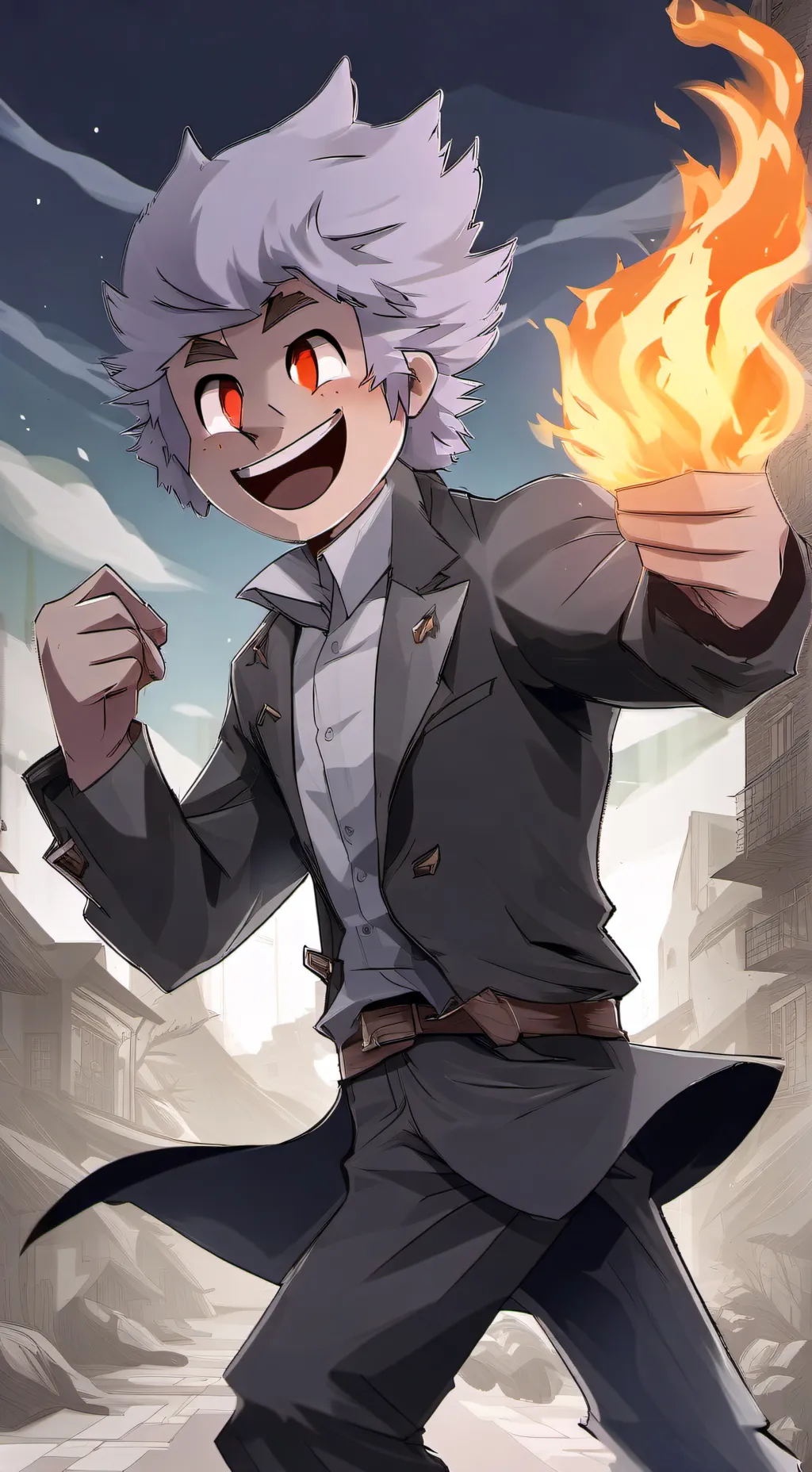 ai character: Flam background