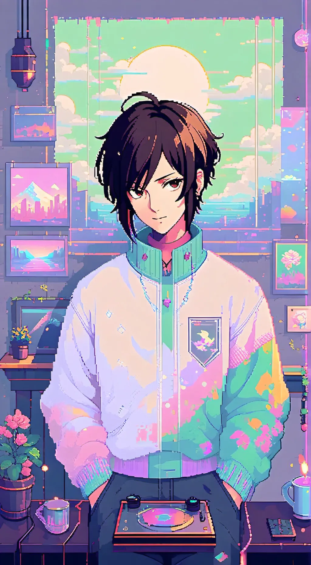 ai character: Hange Zoë background