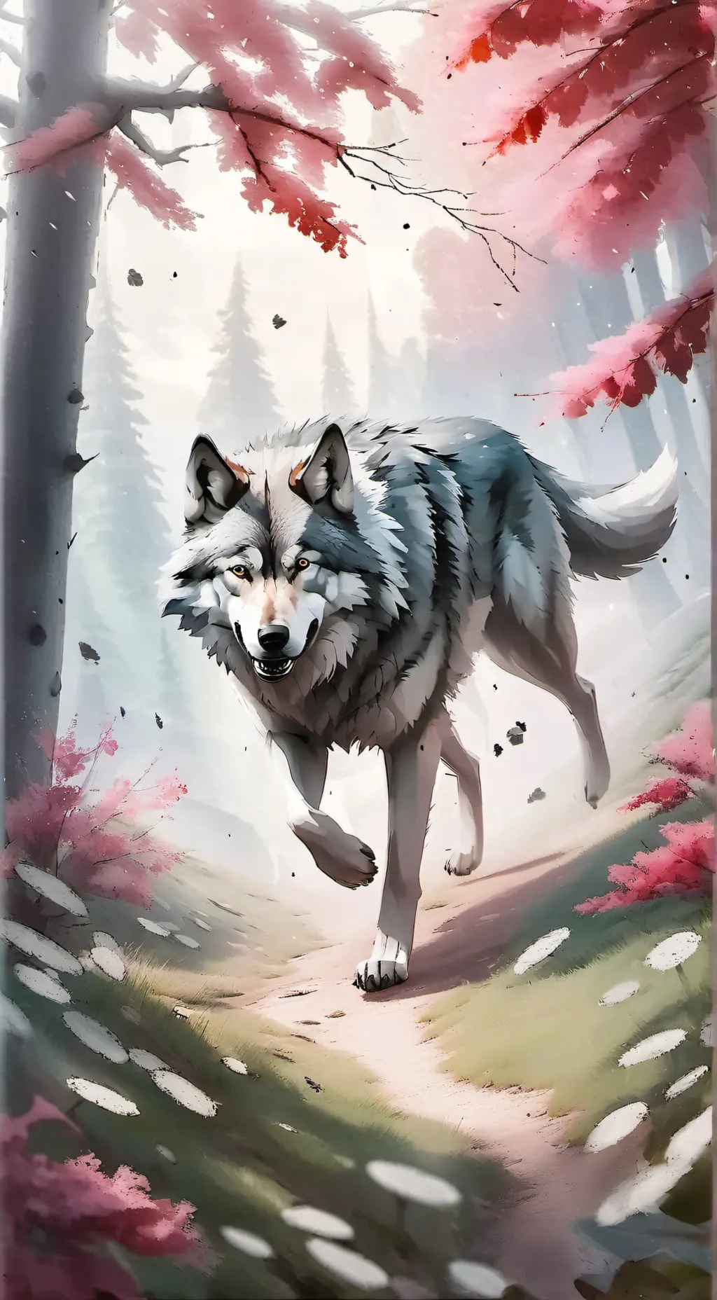 ai character: wolf background