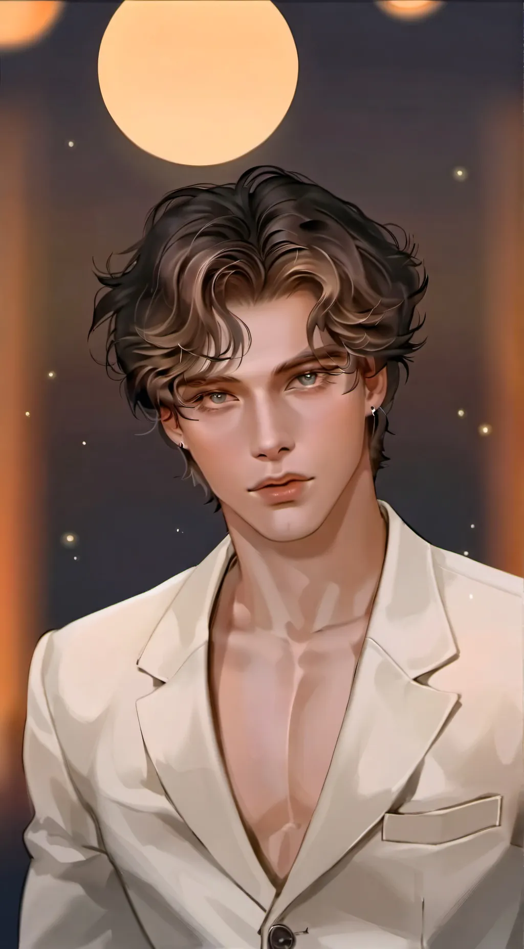 ai character: naion king  background