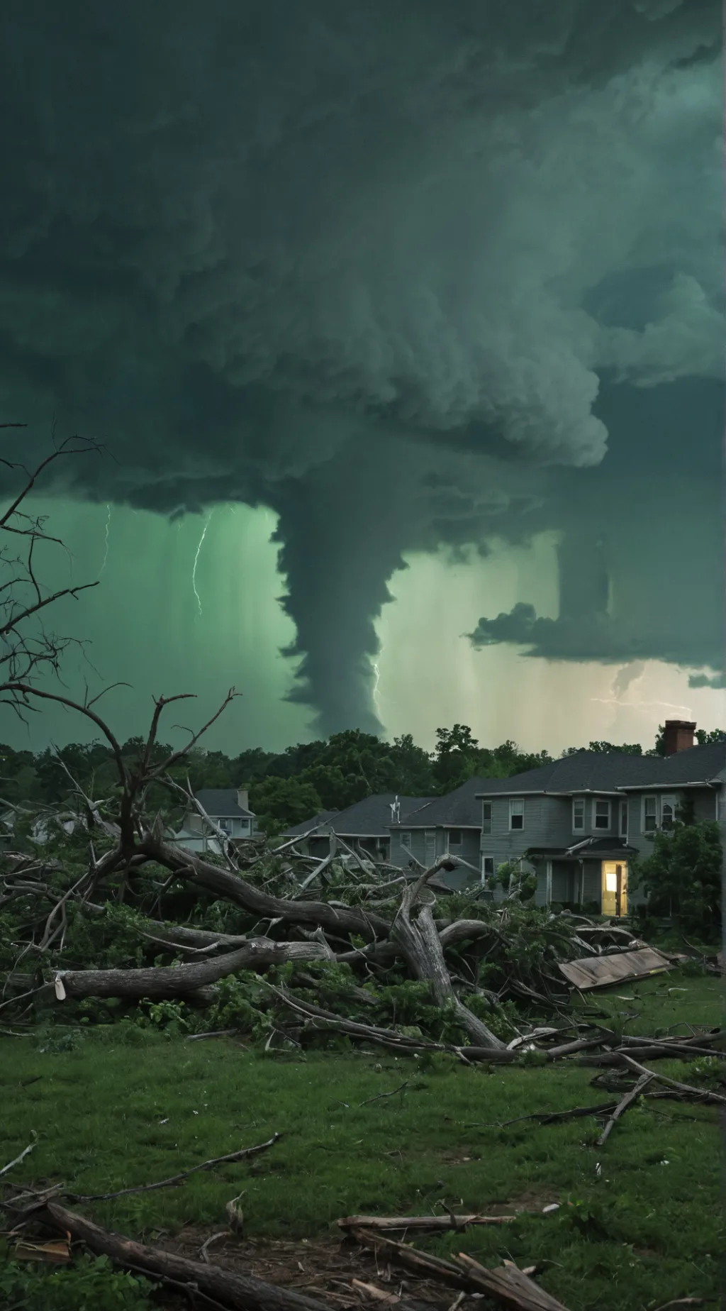 ai character: terrible tornado background