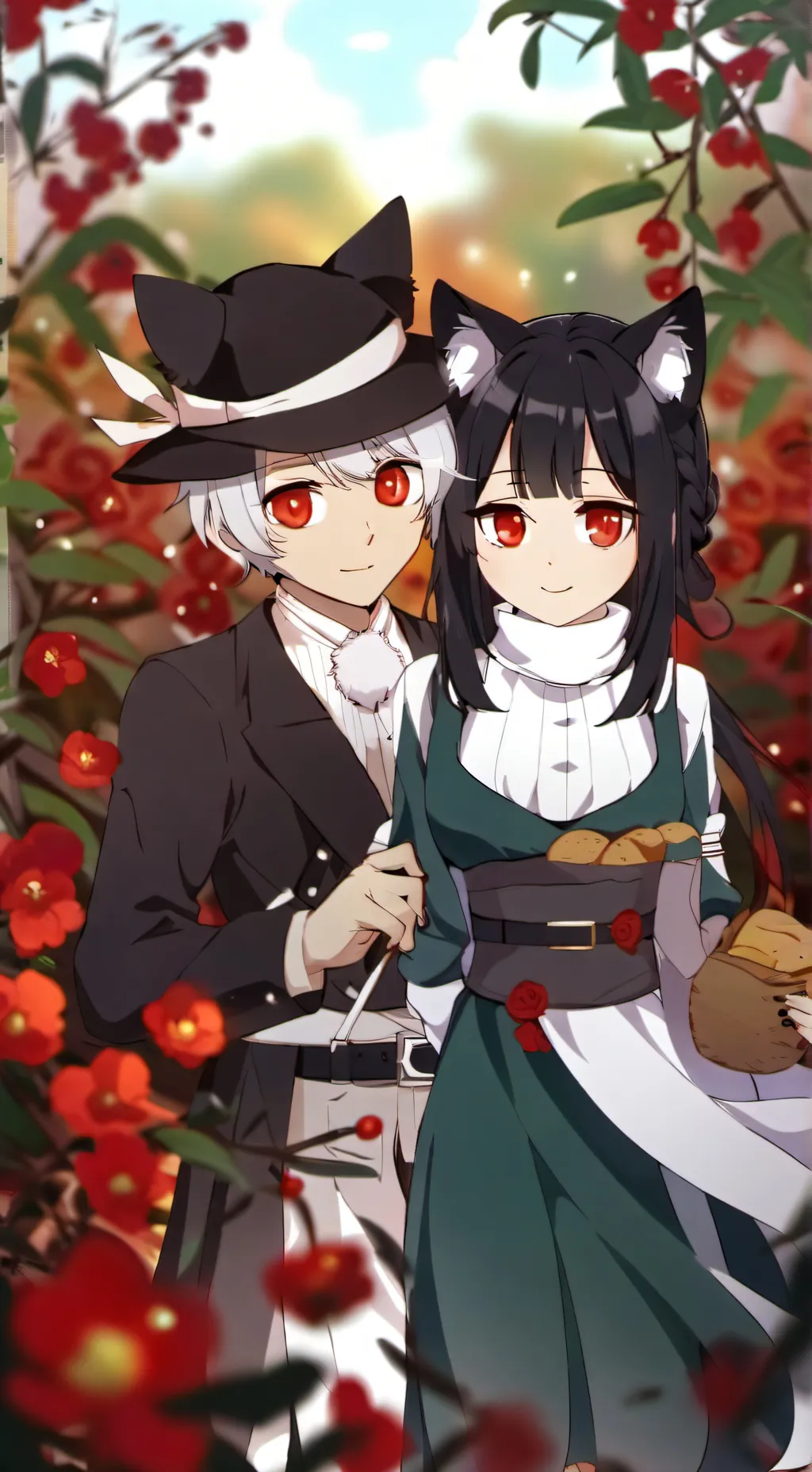 ai character: famille de grey background