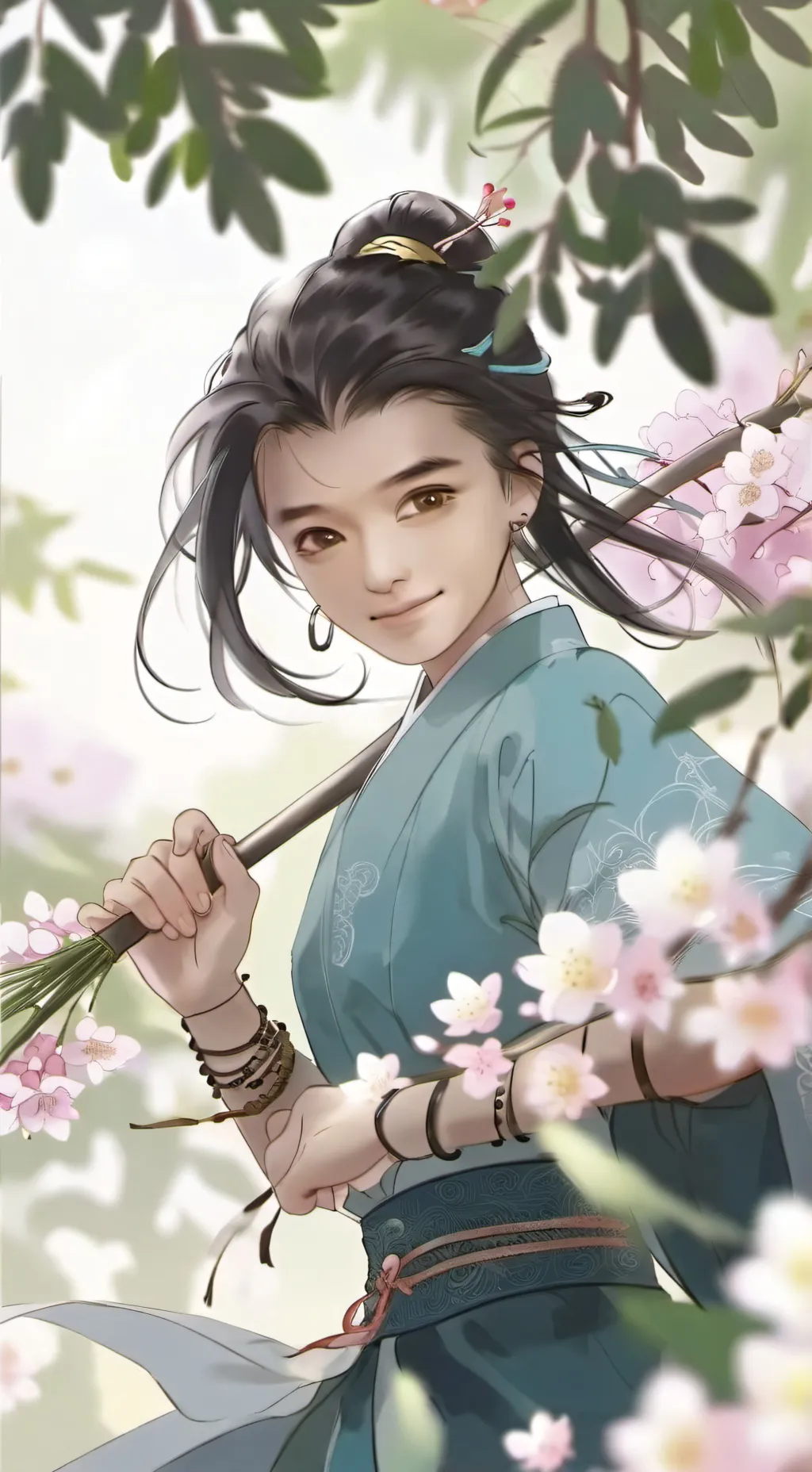 ai character: Heaven is waiting background