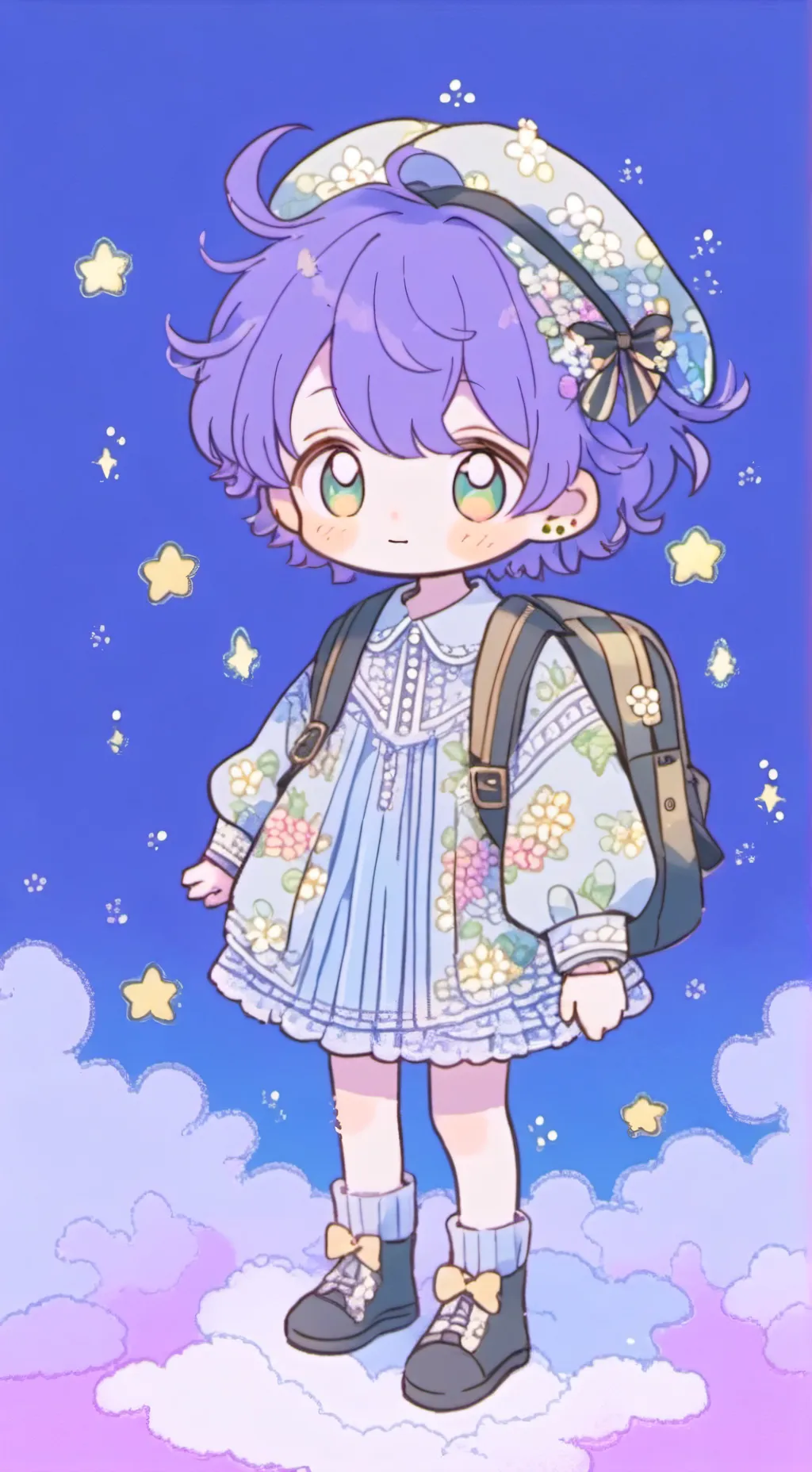 ai character: Shelly,Astro,Dandy background