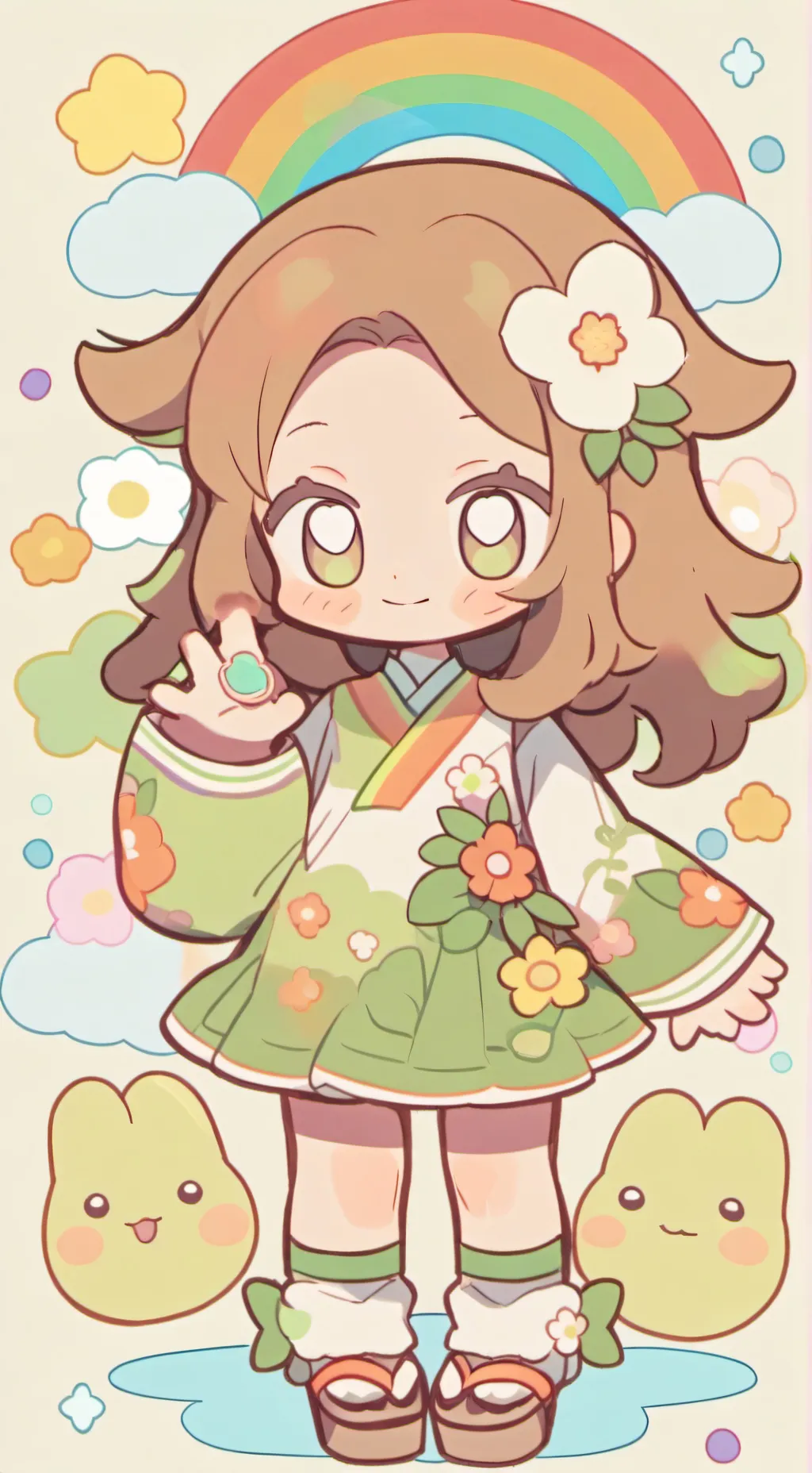 ai character: DANDYS WORLD + OCS background