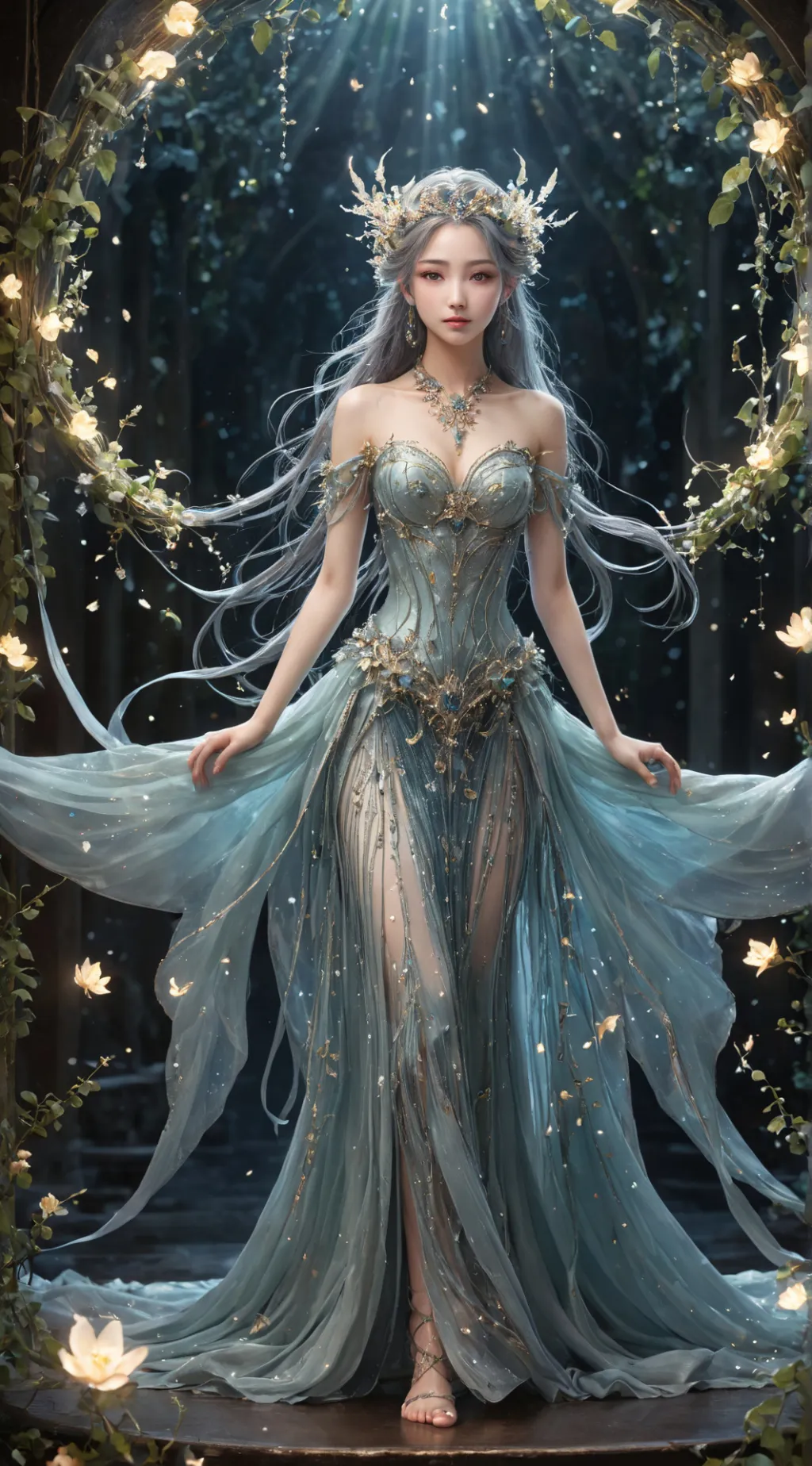 ai character: Gold royal background