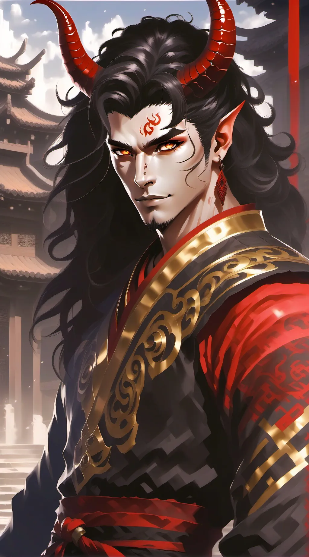 ai character: Tian LangJun  background