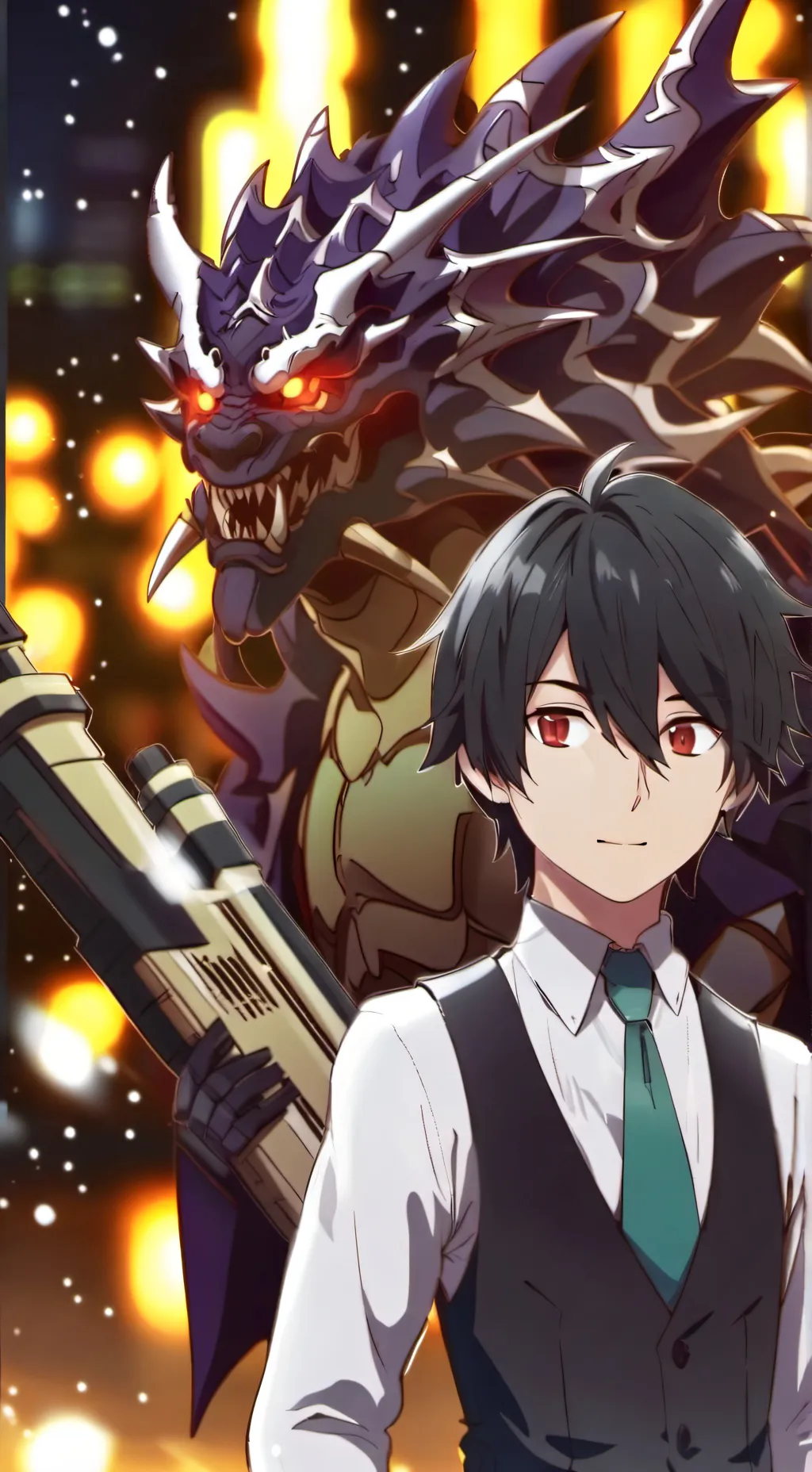 ai character: Hero of return background