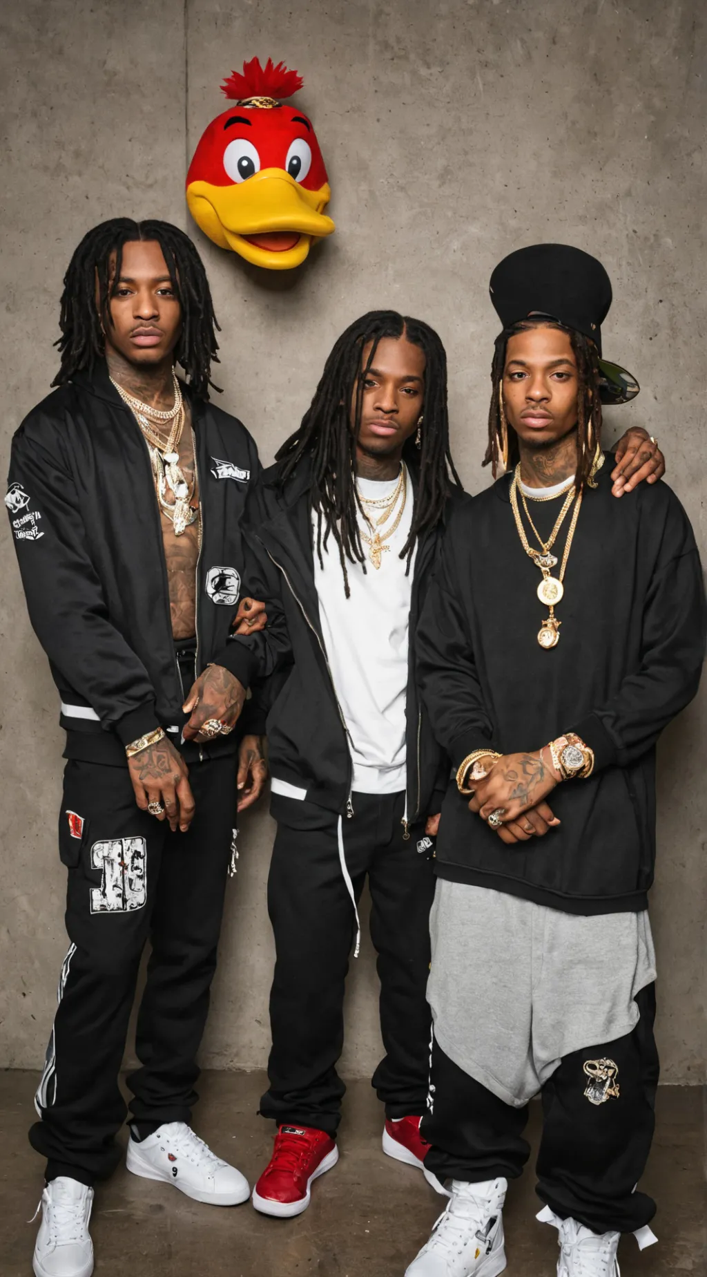 ai character: The Legacy Rap background