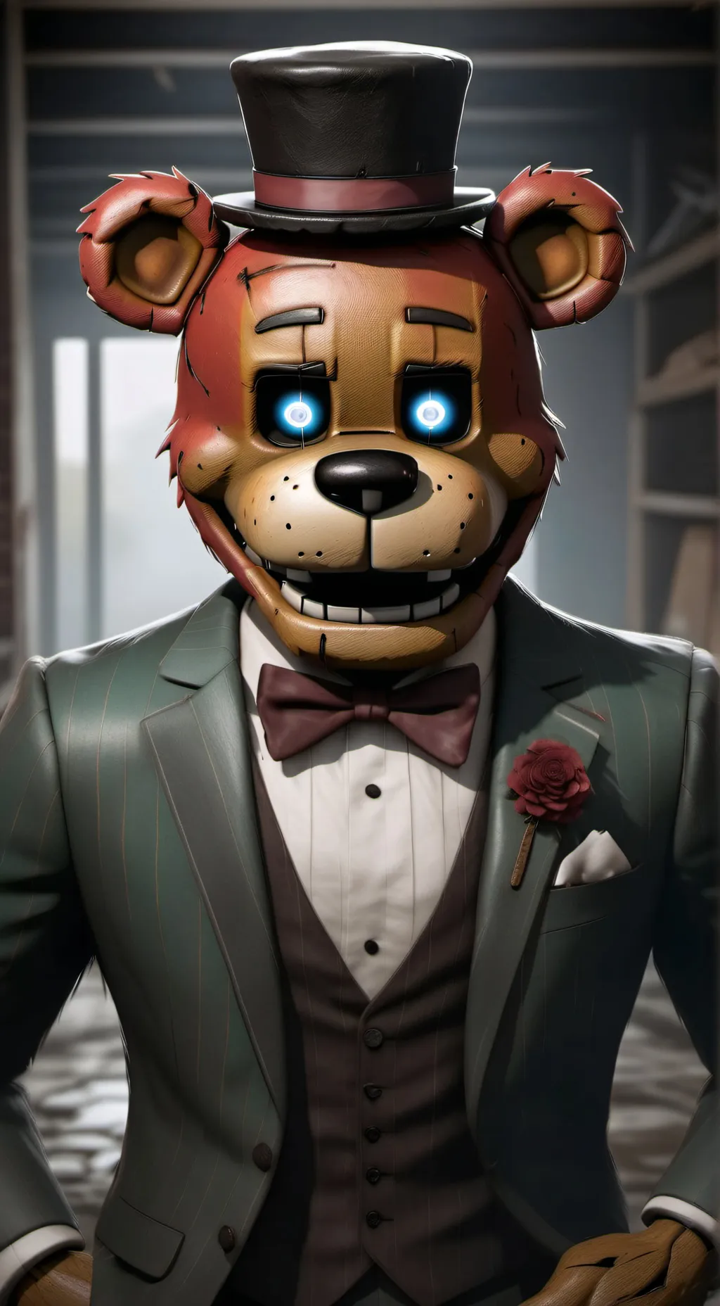 ai character: Five nights fred background