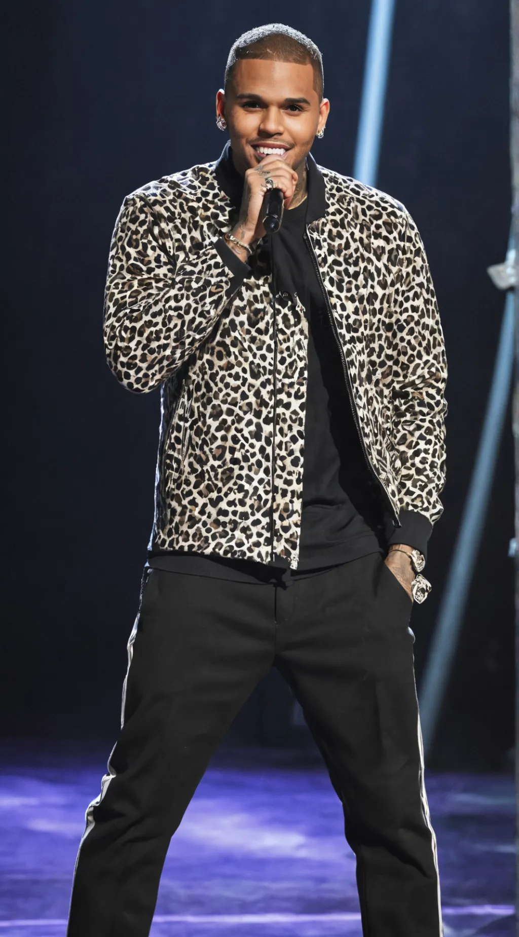 ai character: chris brown  background