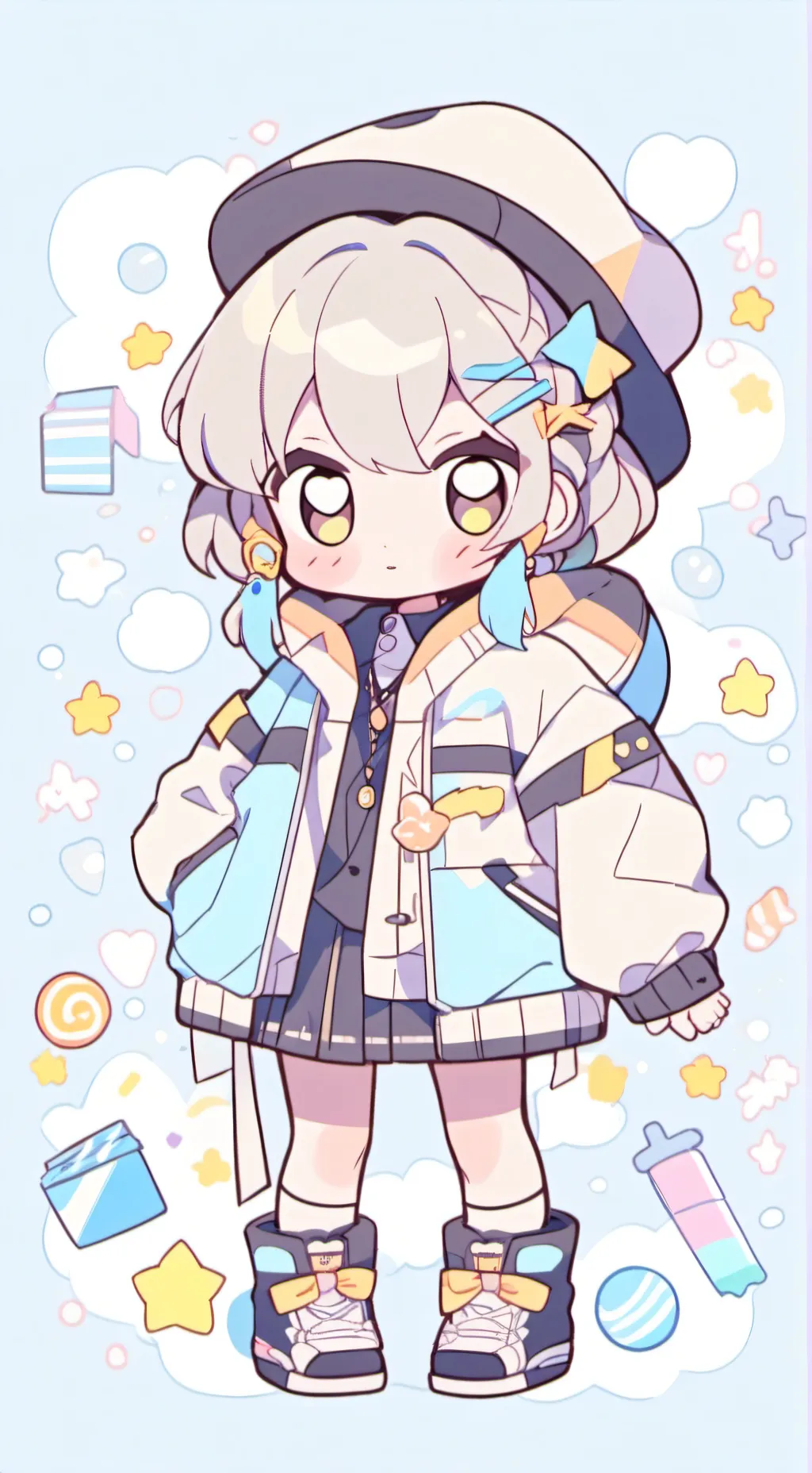 ai character: K-pop groups meet background