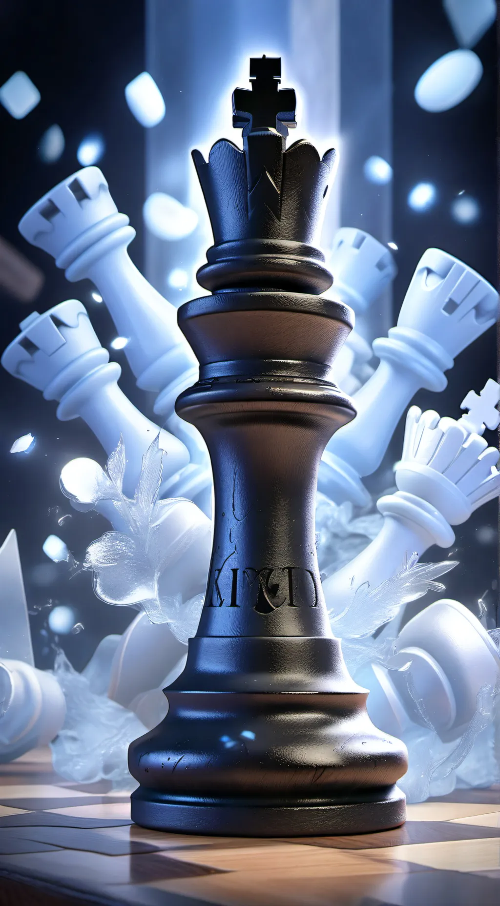 ai character: Bishop chess piece background