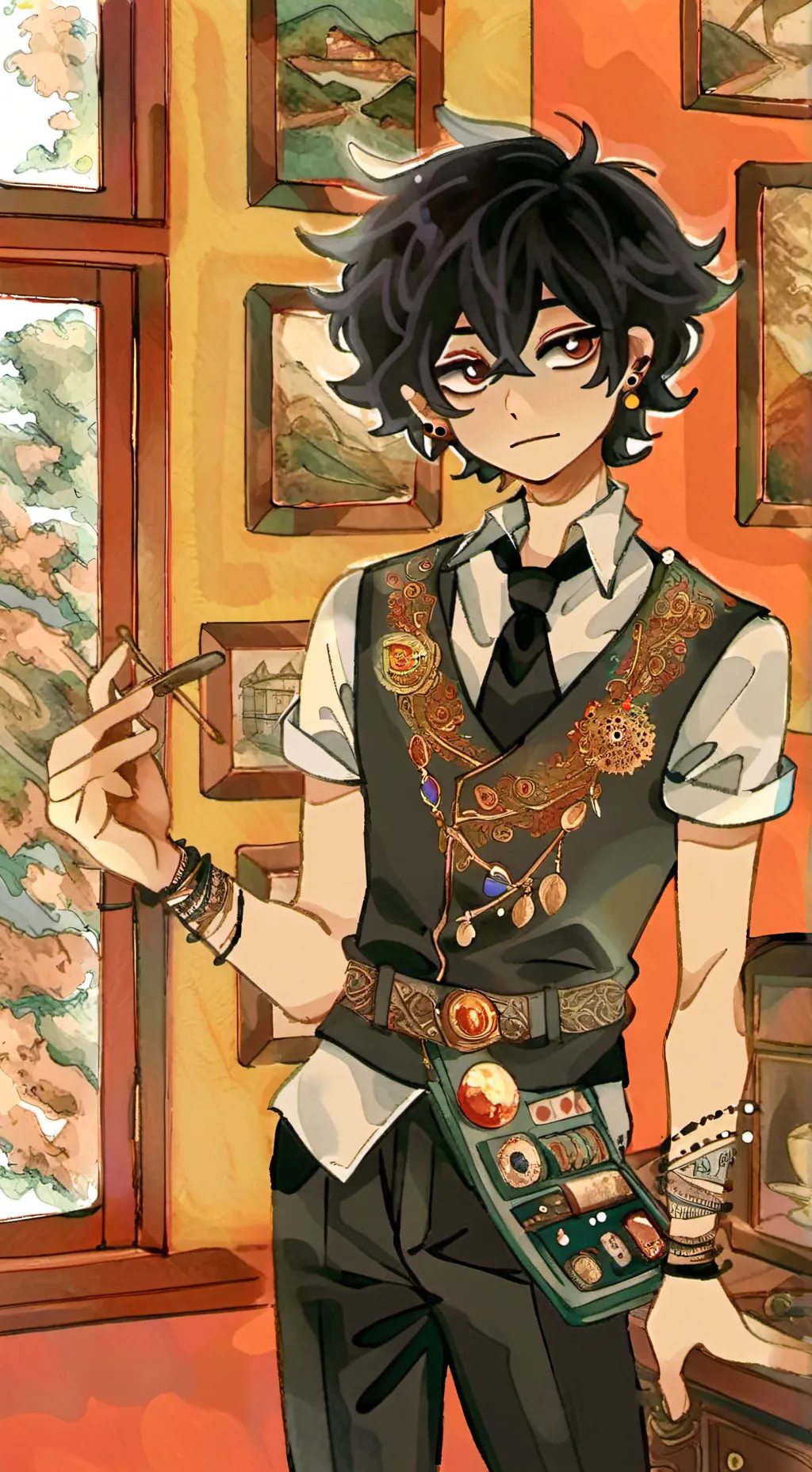 ai character: andrew background