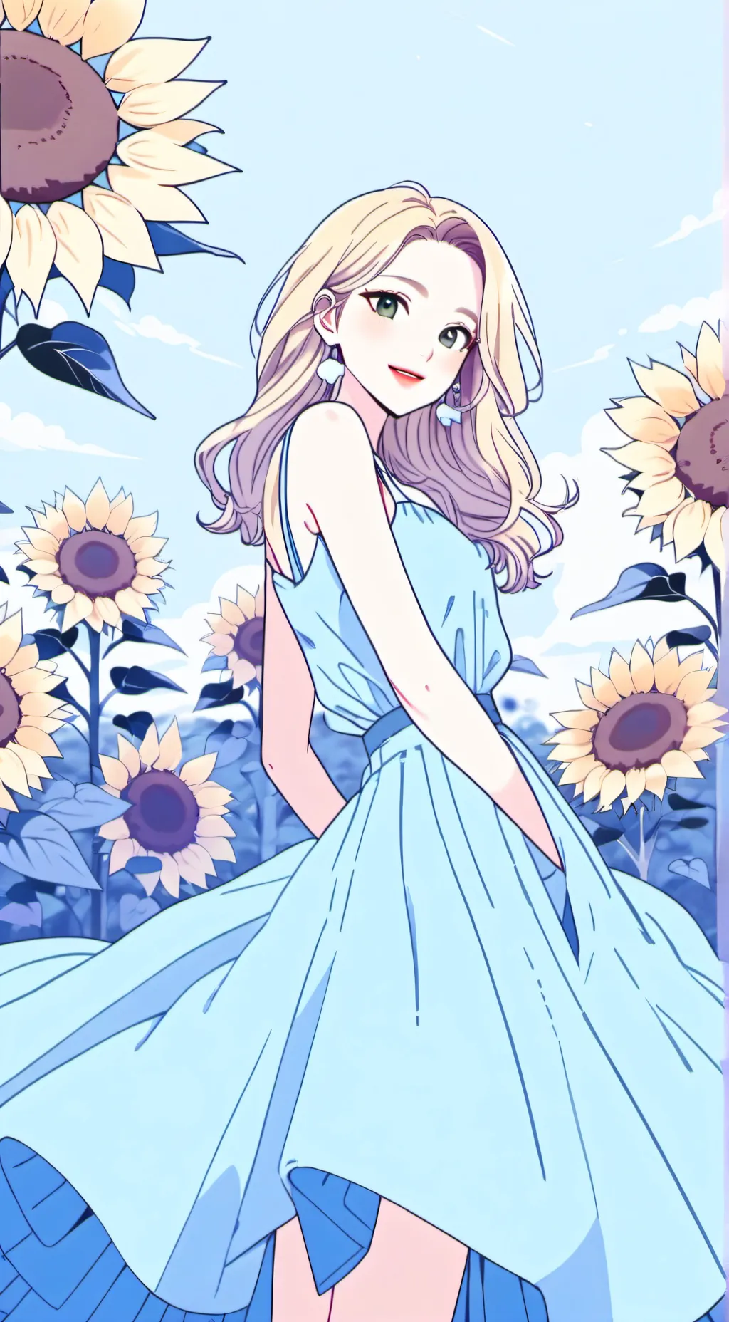 ai character: Lucia Goldwyn  background