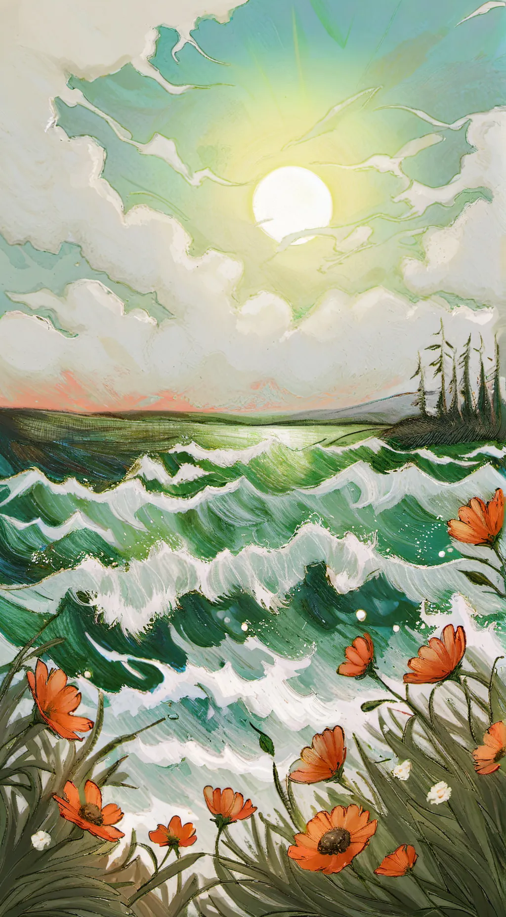 ai character: graduation school background