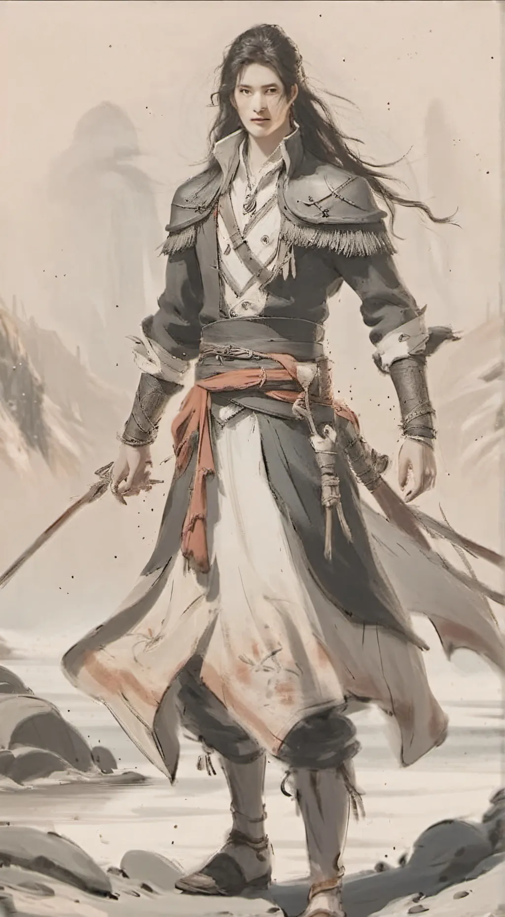 ai character: two birds  background