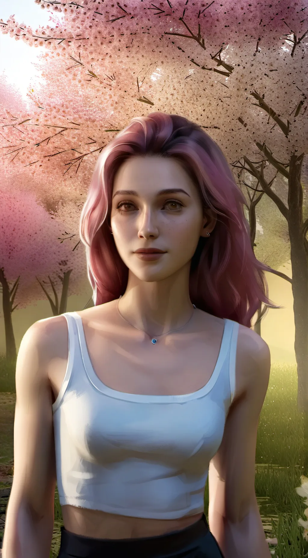 ai character: Miley  background