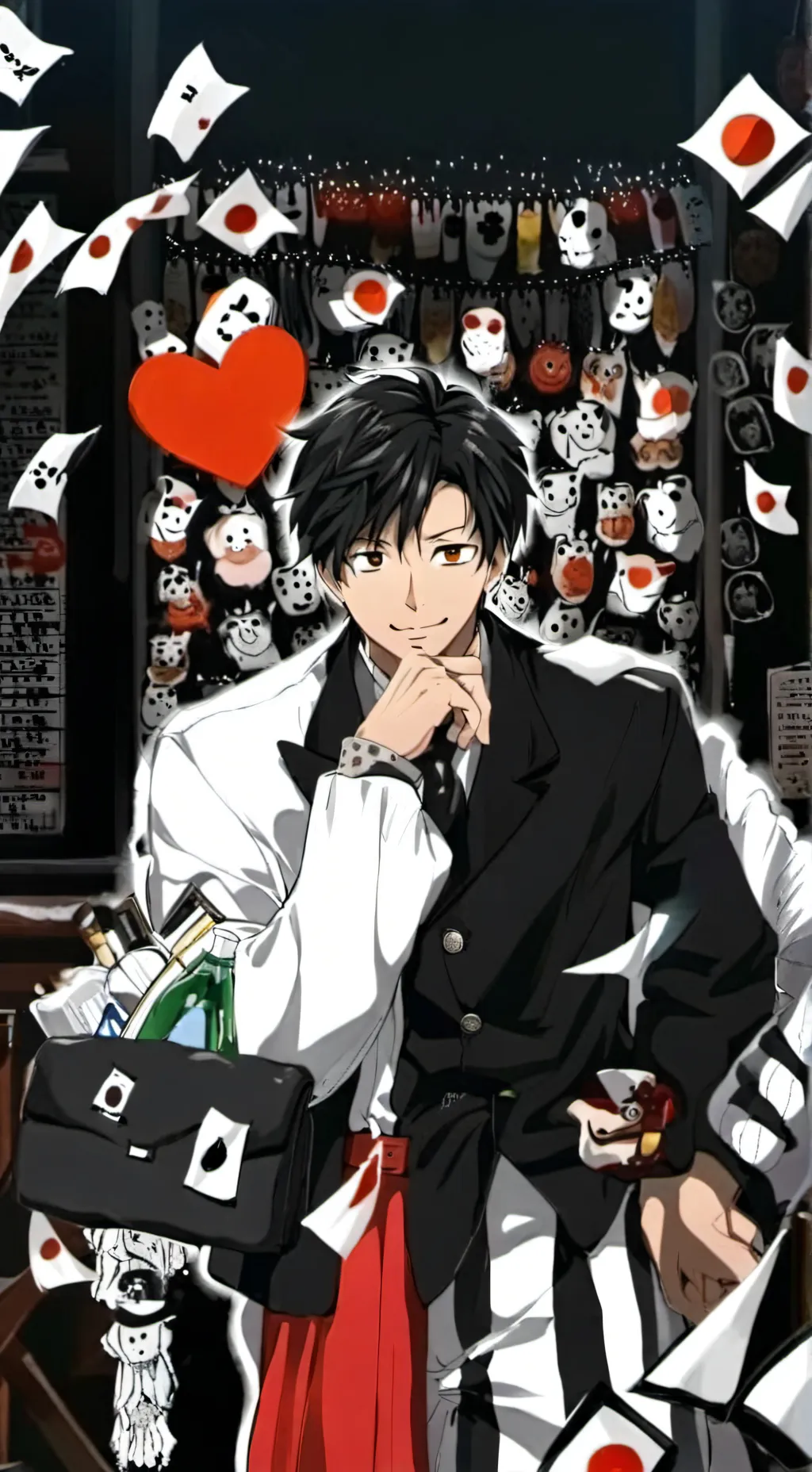 ai character: boys exposed background