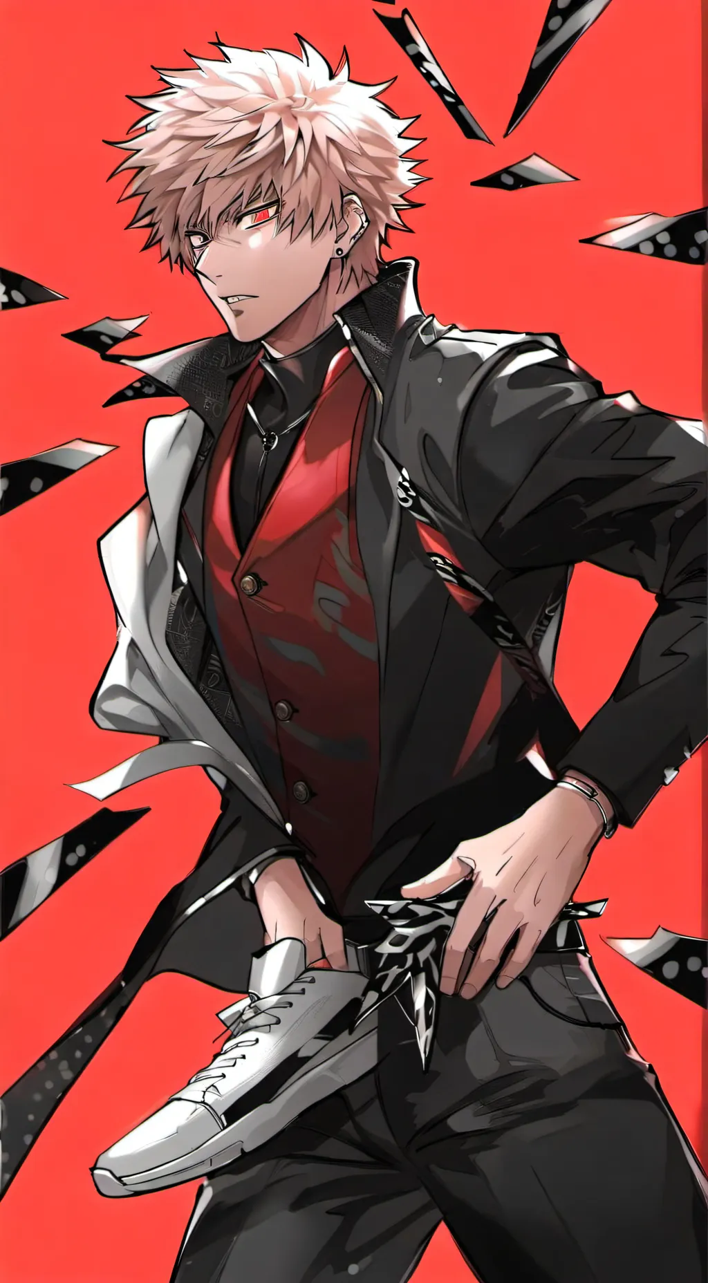 ai character: bakugo  background