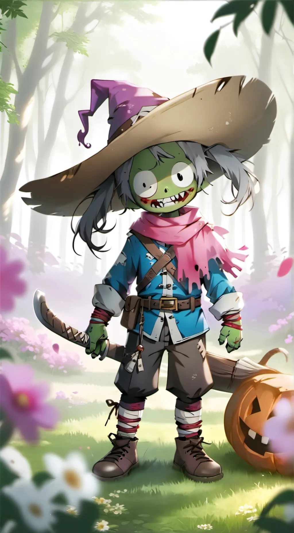 ai character: peluches background