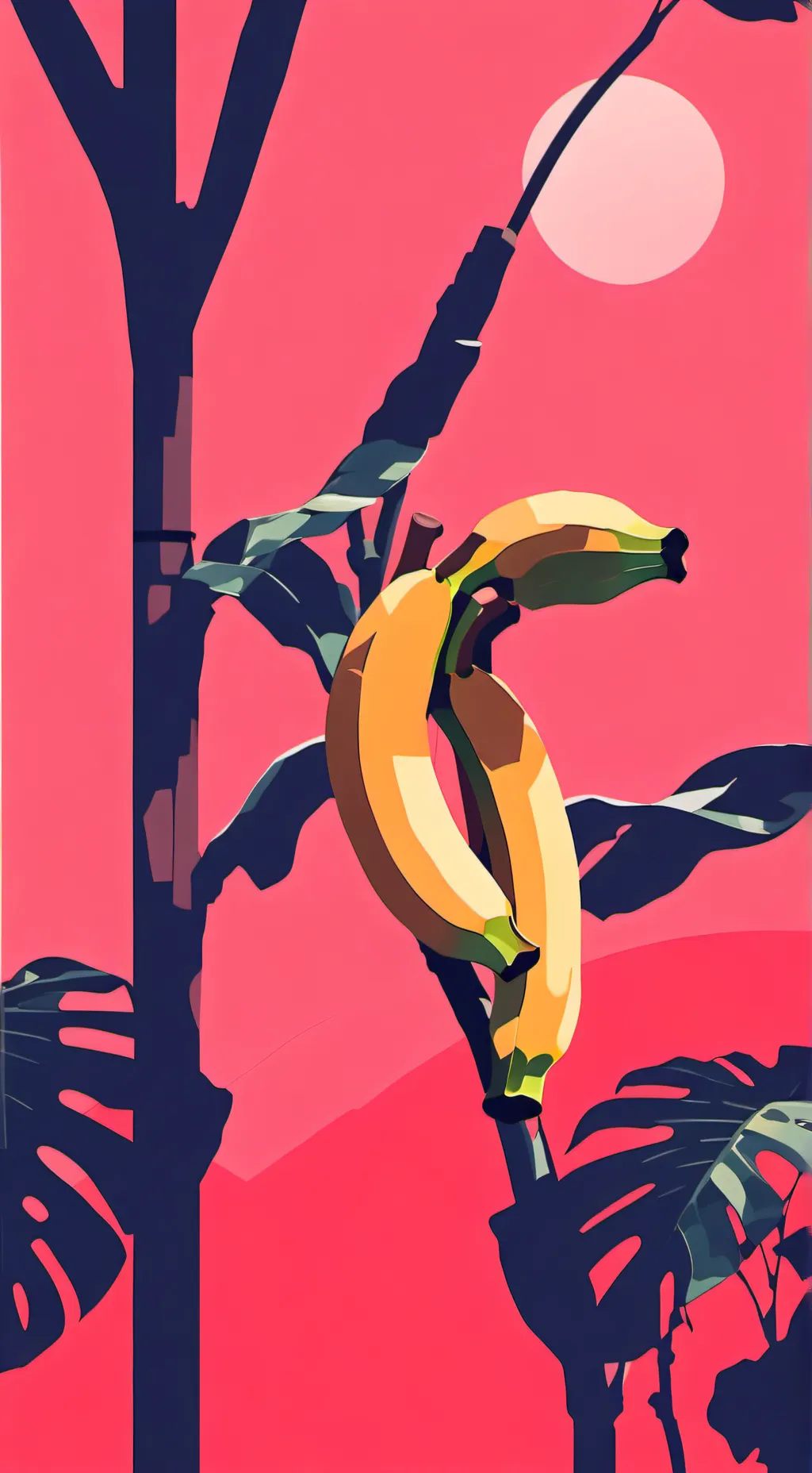 ai character: banana background