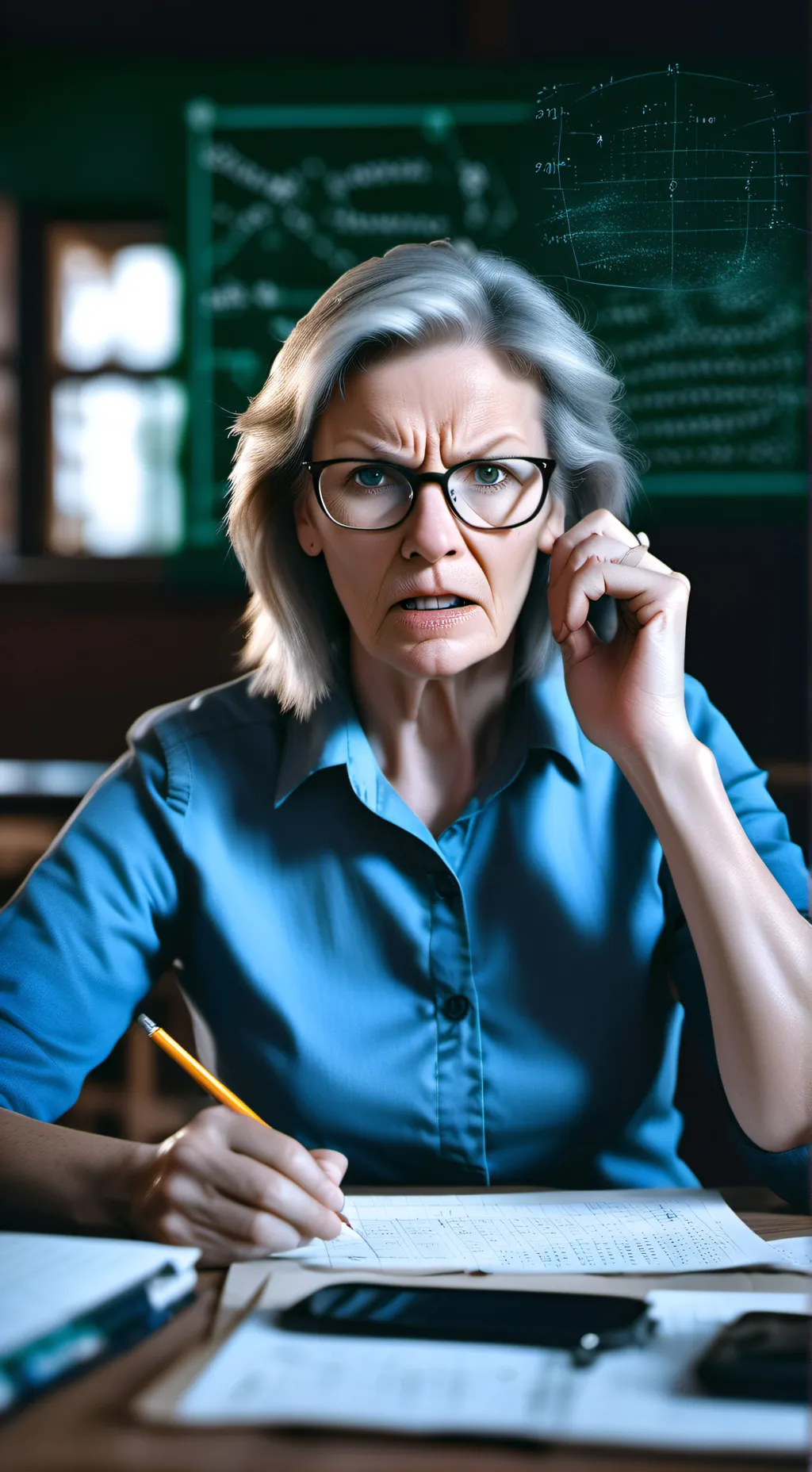 ai character: teacher background