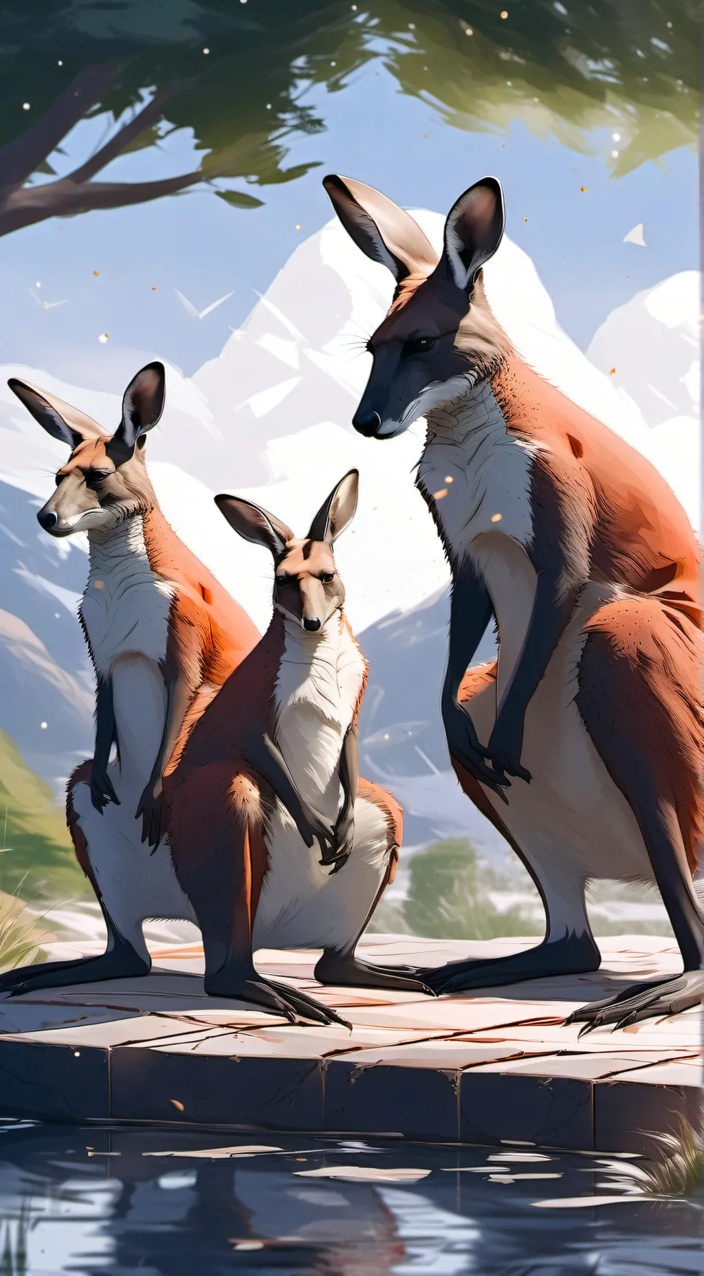 ai character: Kangaroo family background