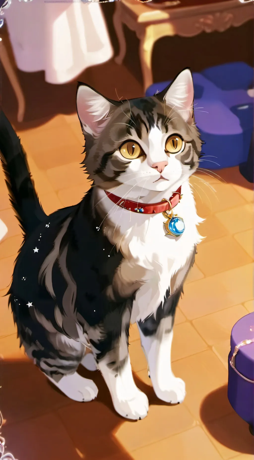 ai character: Galaxy  background