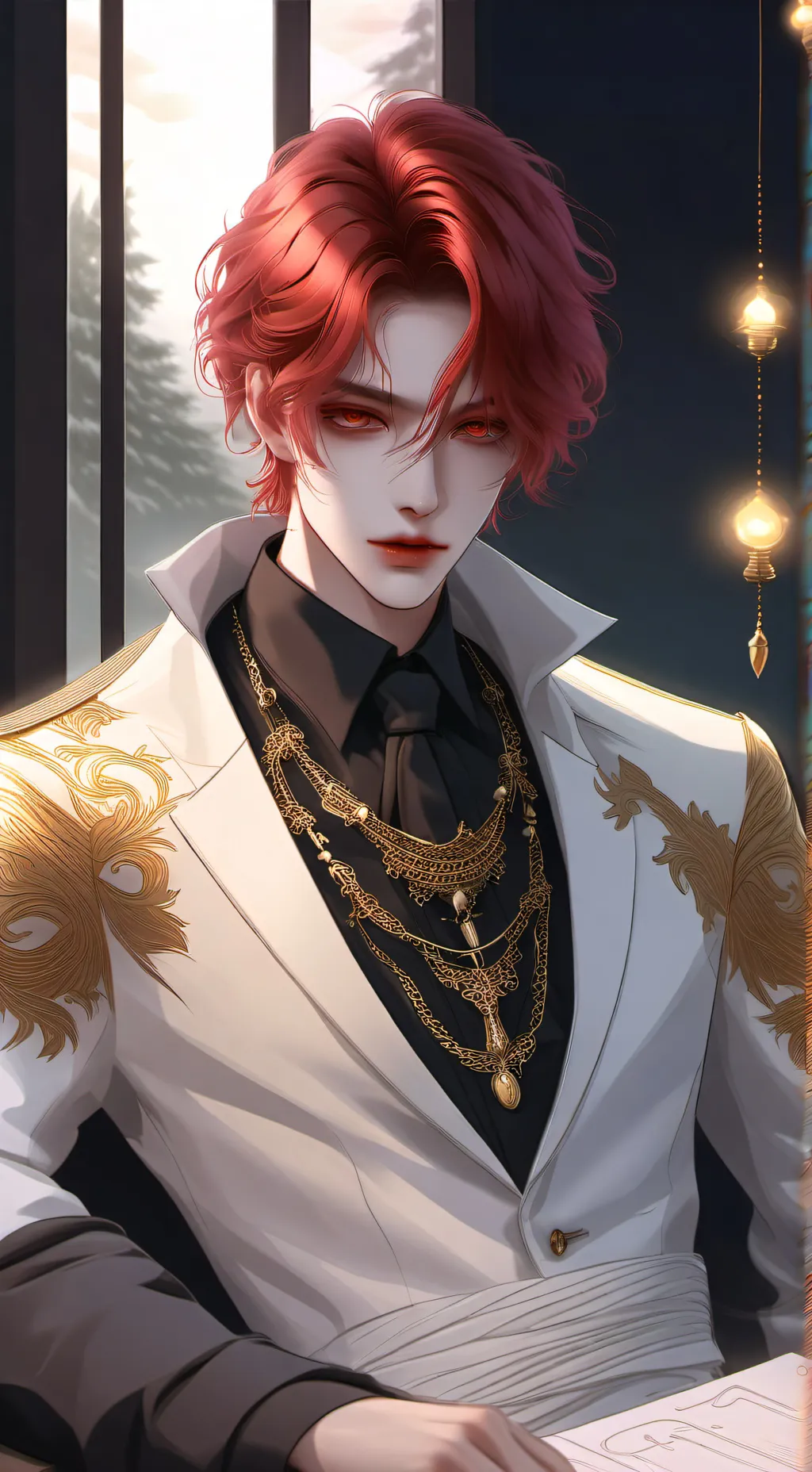 ai character: Нил background