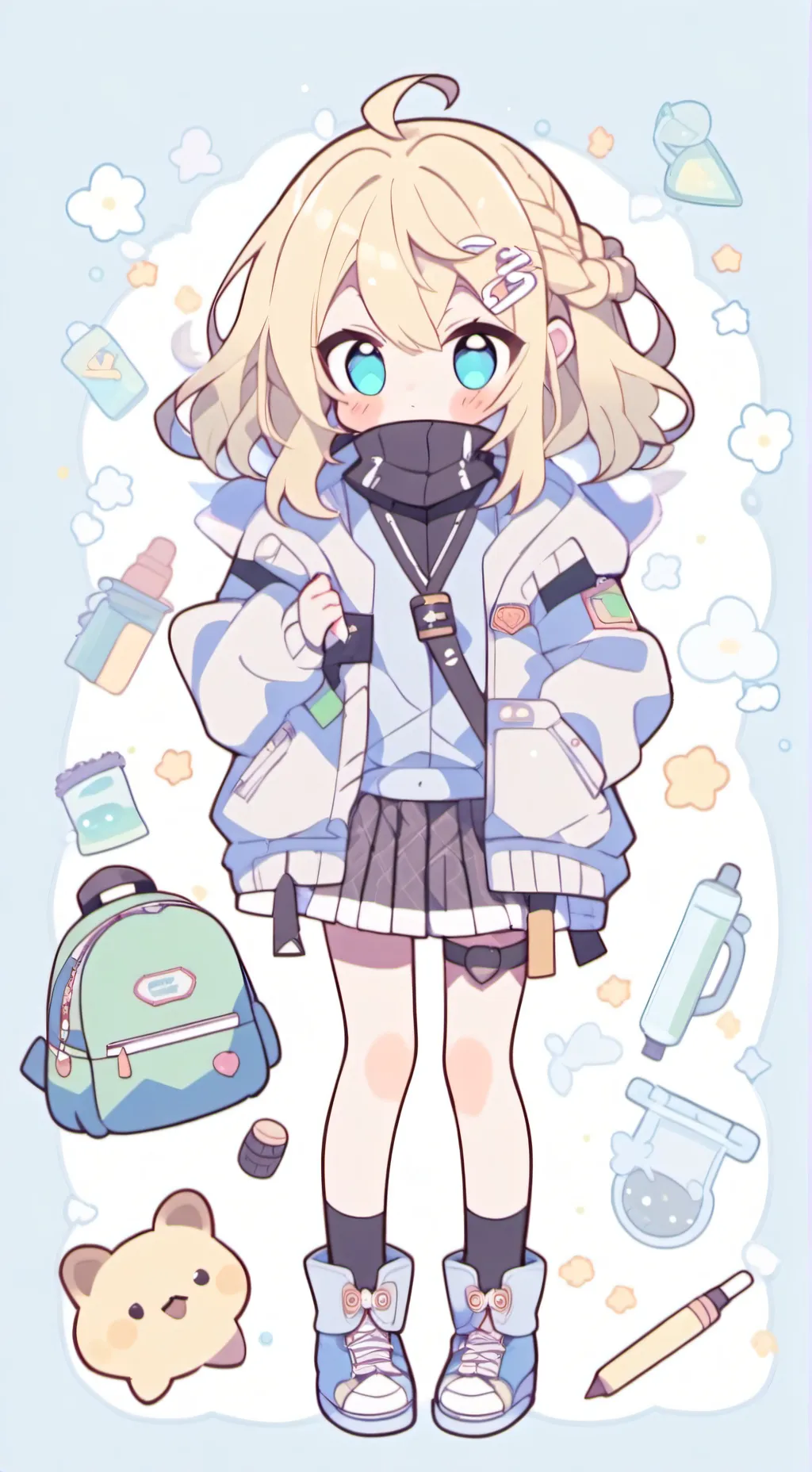 ai character: sleepover  background