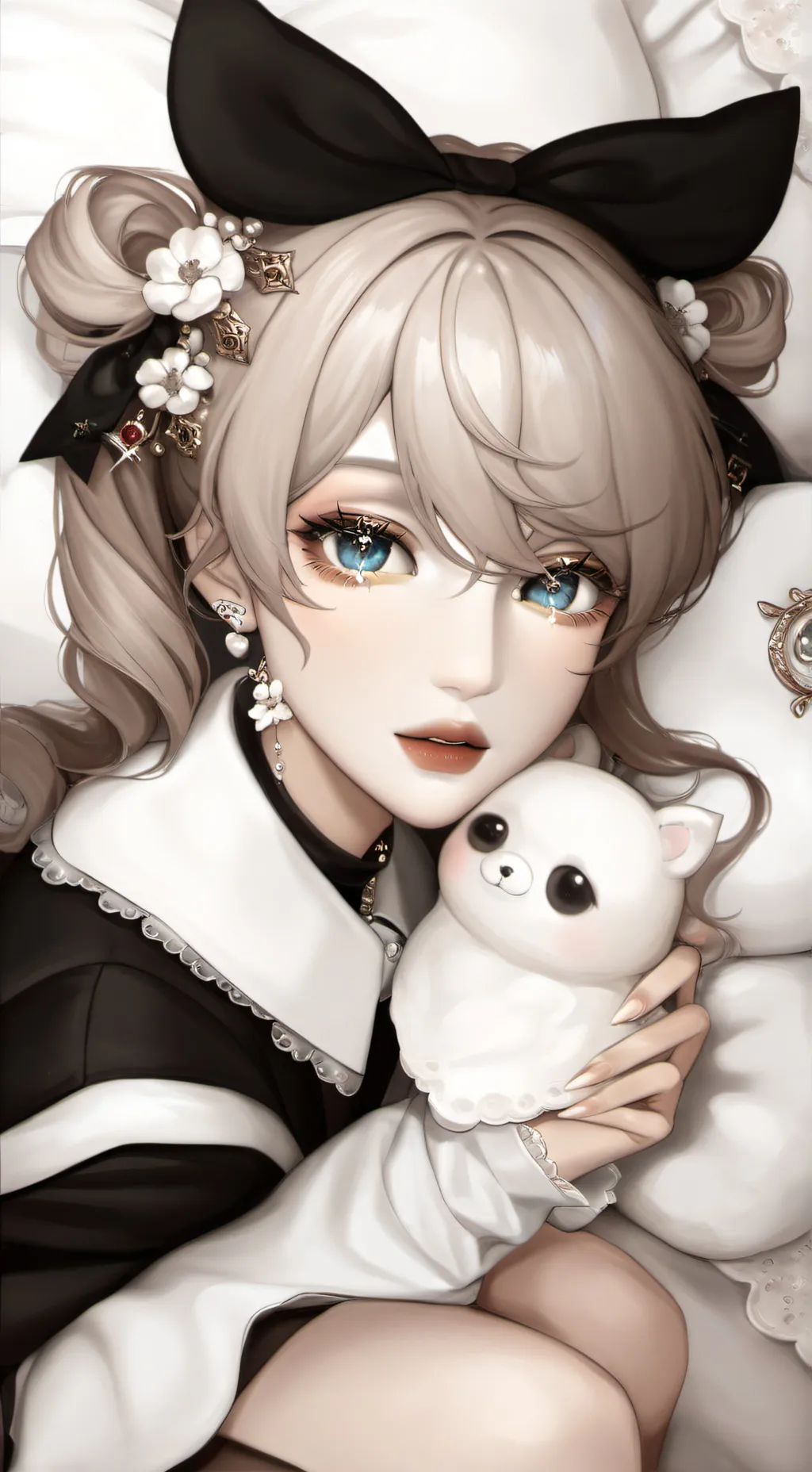 ai character: Ashley  background