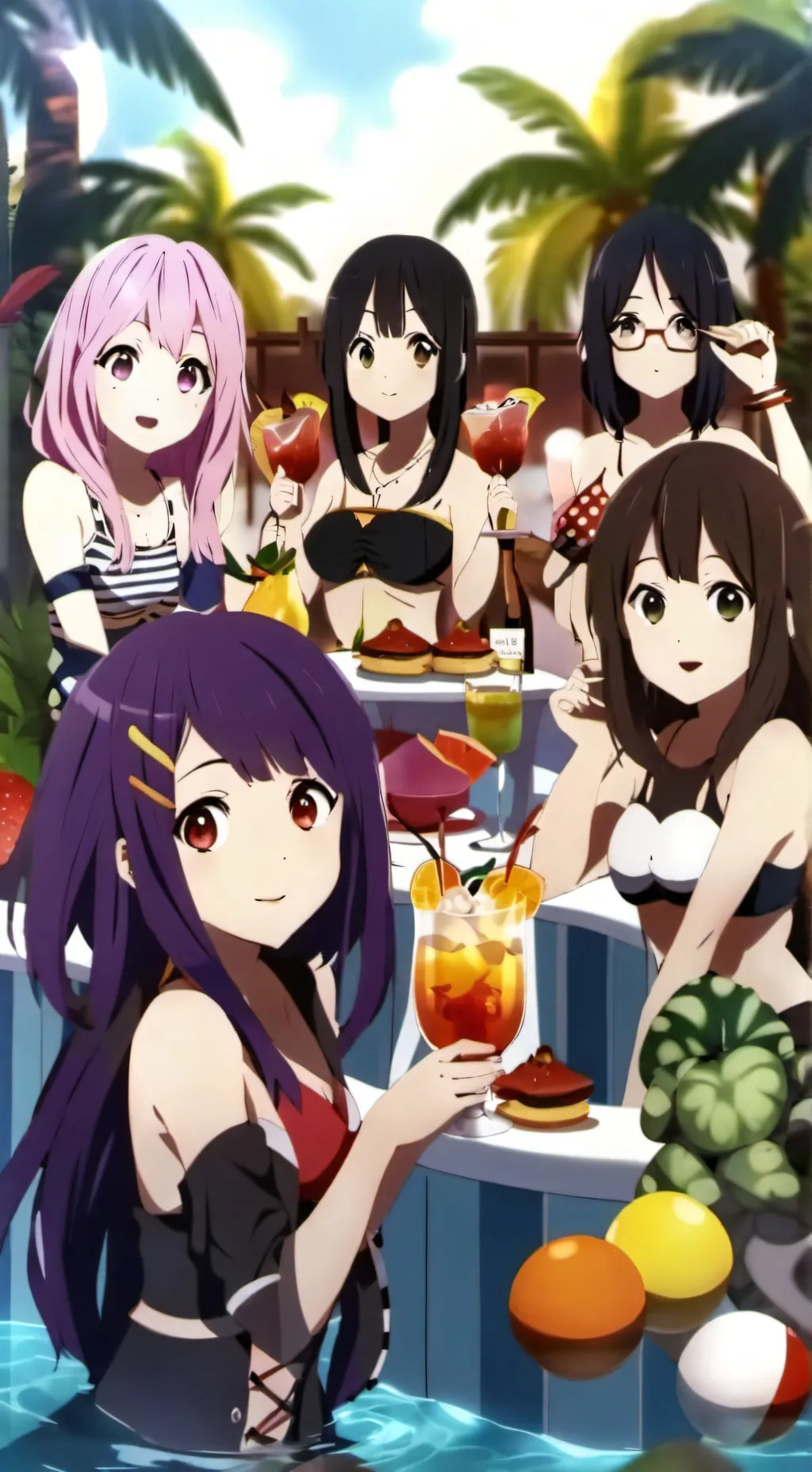 ai character: Love selection  background