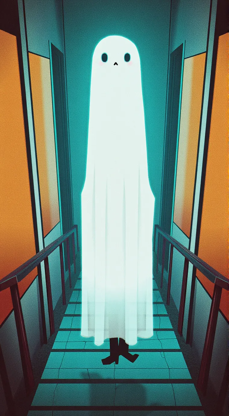 ai character: ghost background