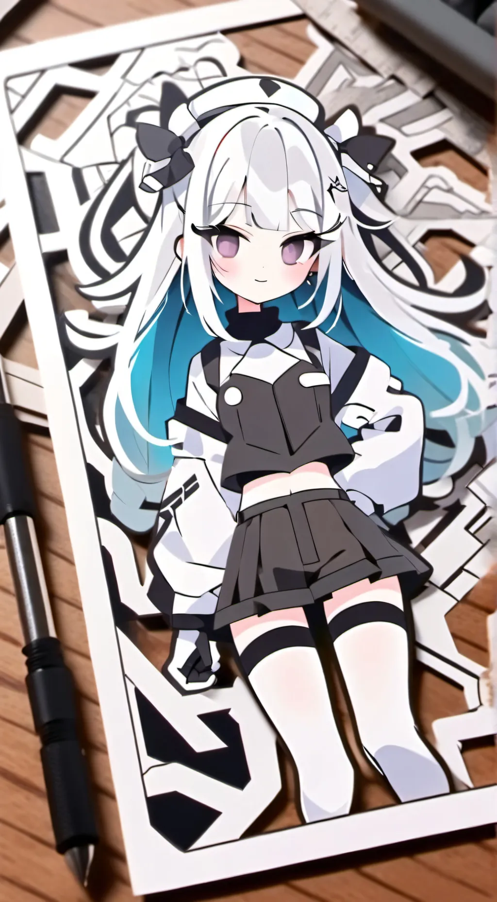 ai character: Nova, Ena and Olie background