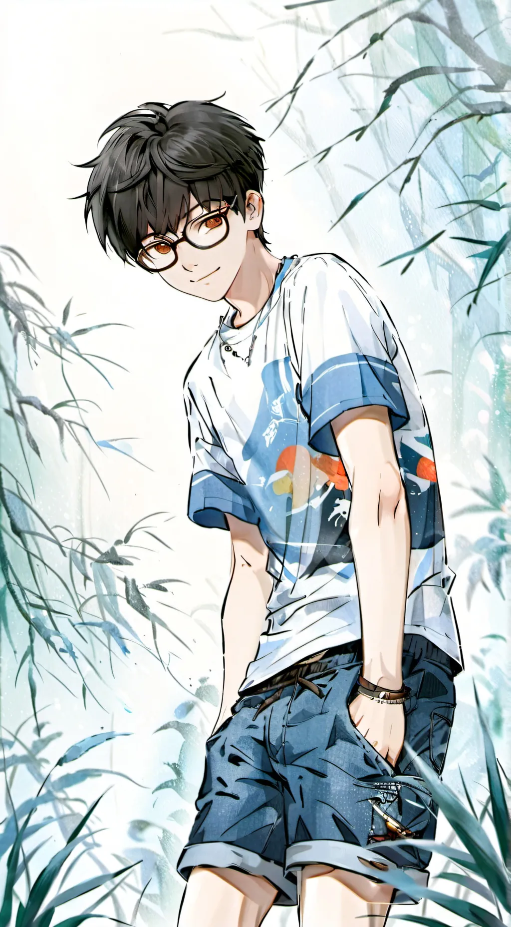 ai character: beom Seok  background