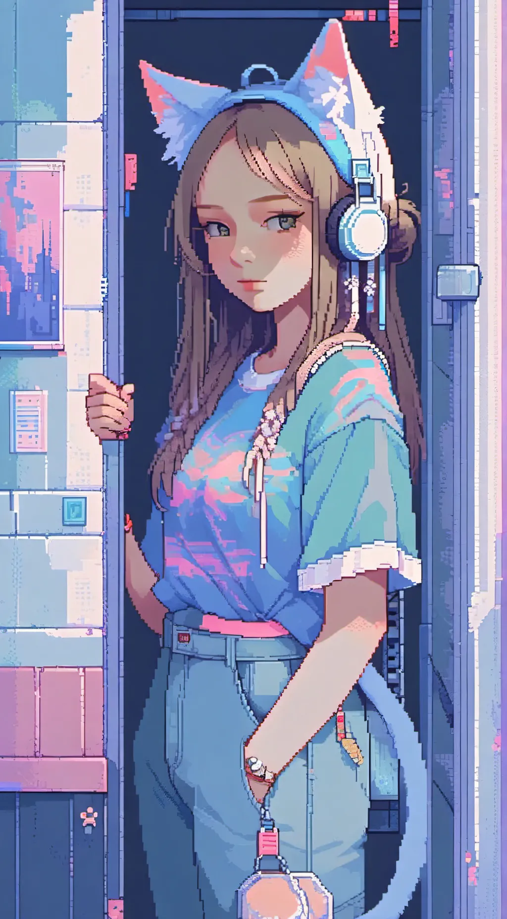 ai character: Hailey  background