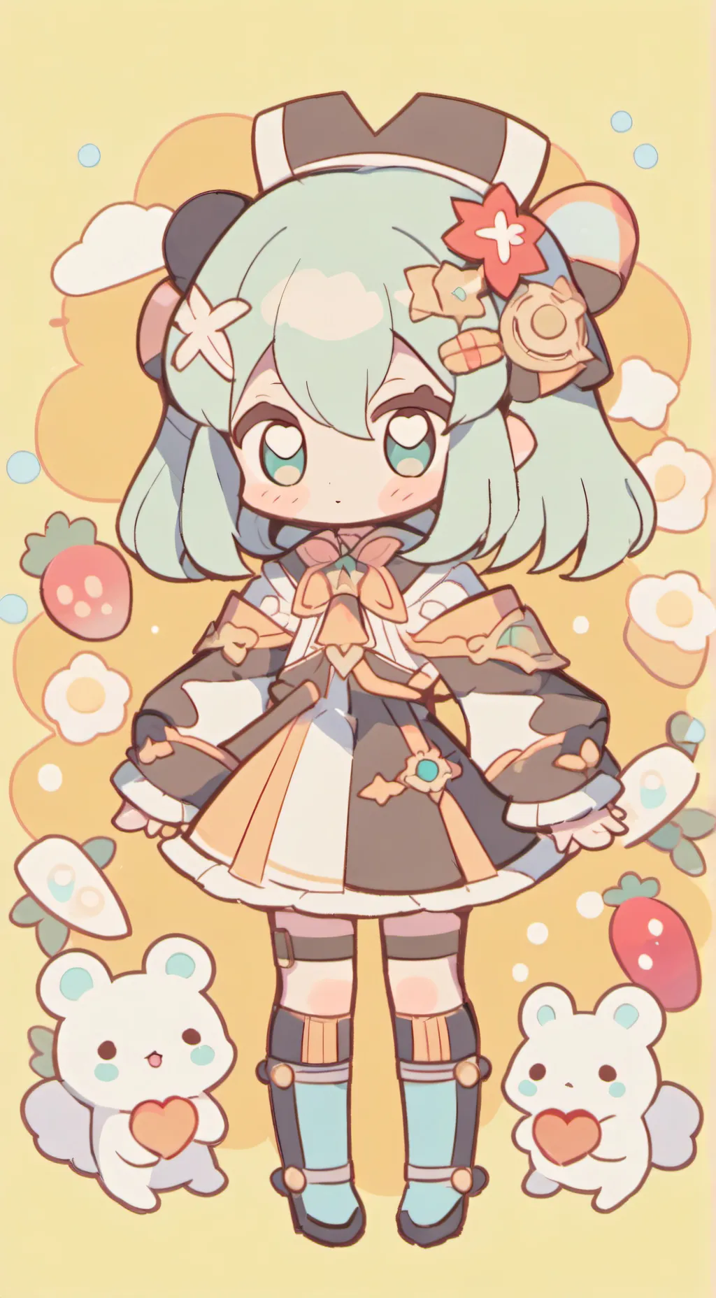 ai character: Troi oir elemental background