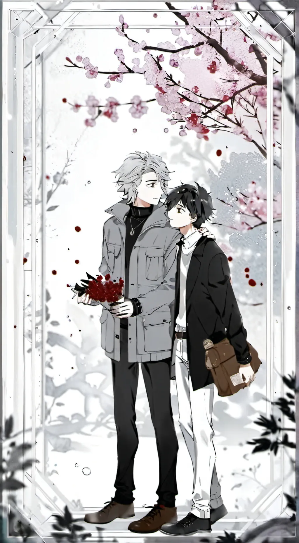 ai character: Douma x Akaza  background