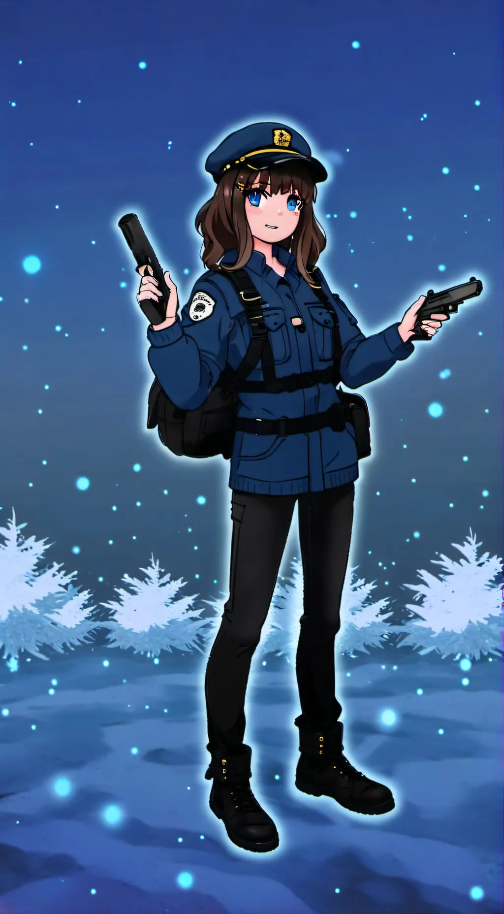 ai character: Veronica  background