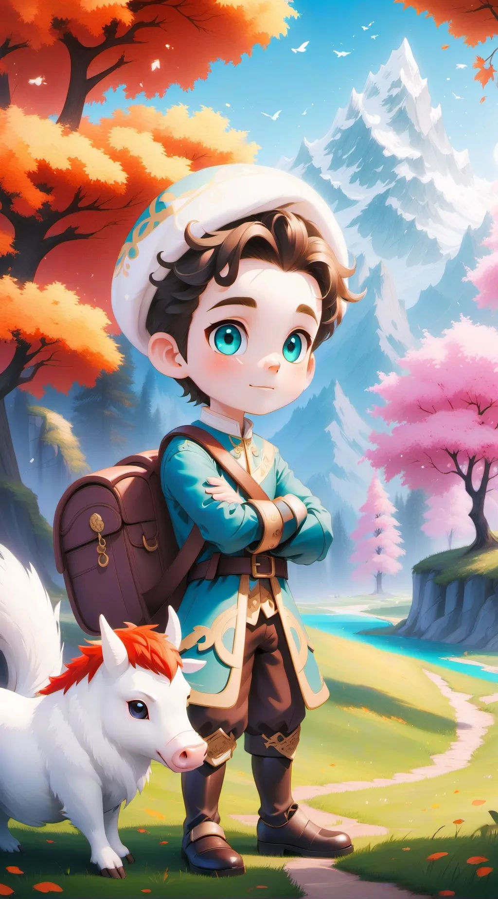 ai character: Oliver Threadville background