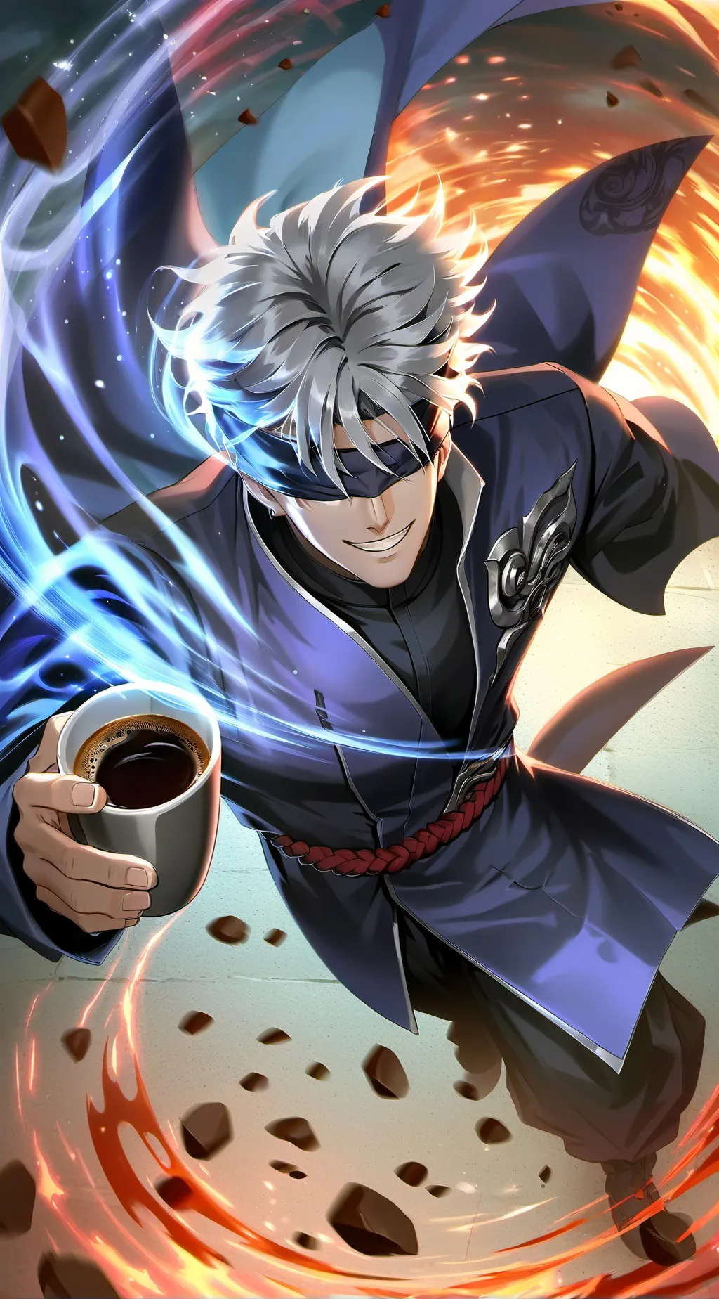 ai character: Gojo Satoru background