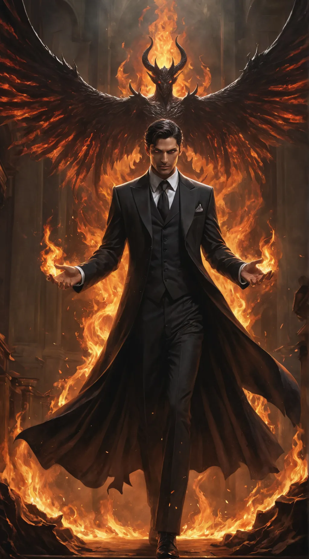 ai character: Lucifer background