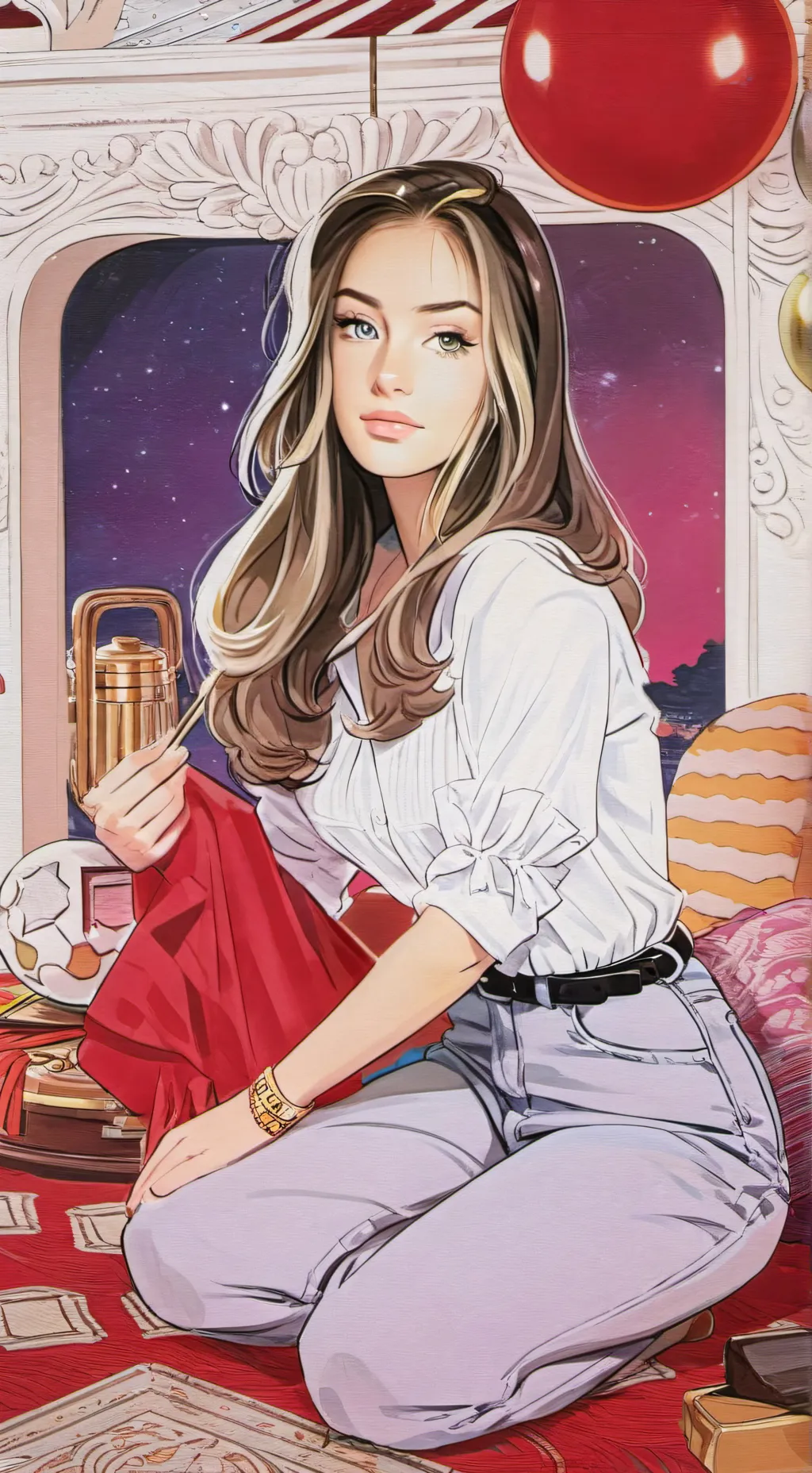 ai character: Нора✨ background