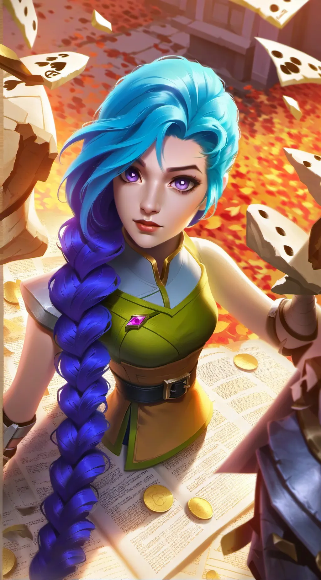 ai character: jinx (powder) background