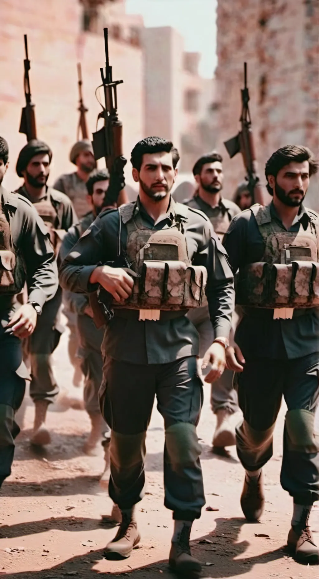 ai character: Lebanese Front background