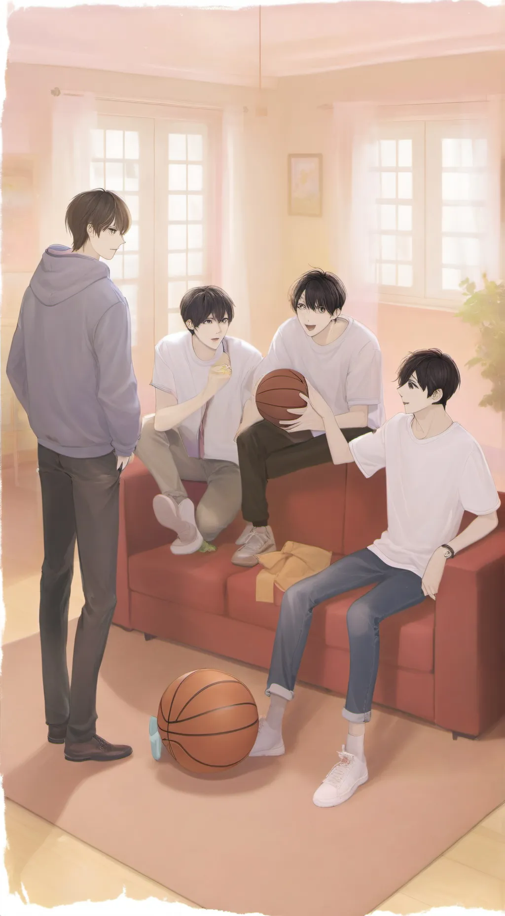 ai character: Brothers friends background